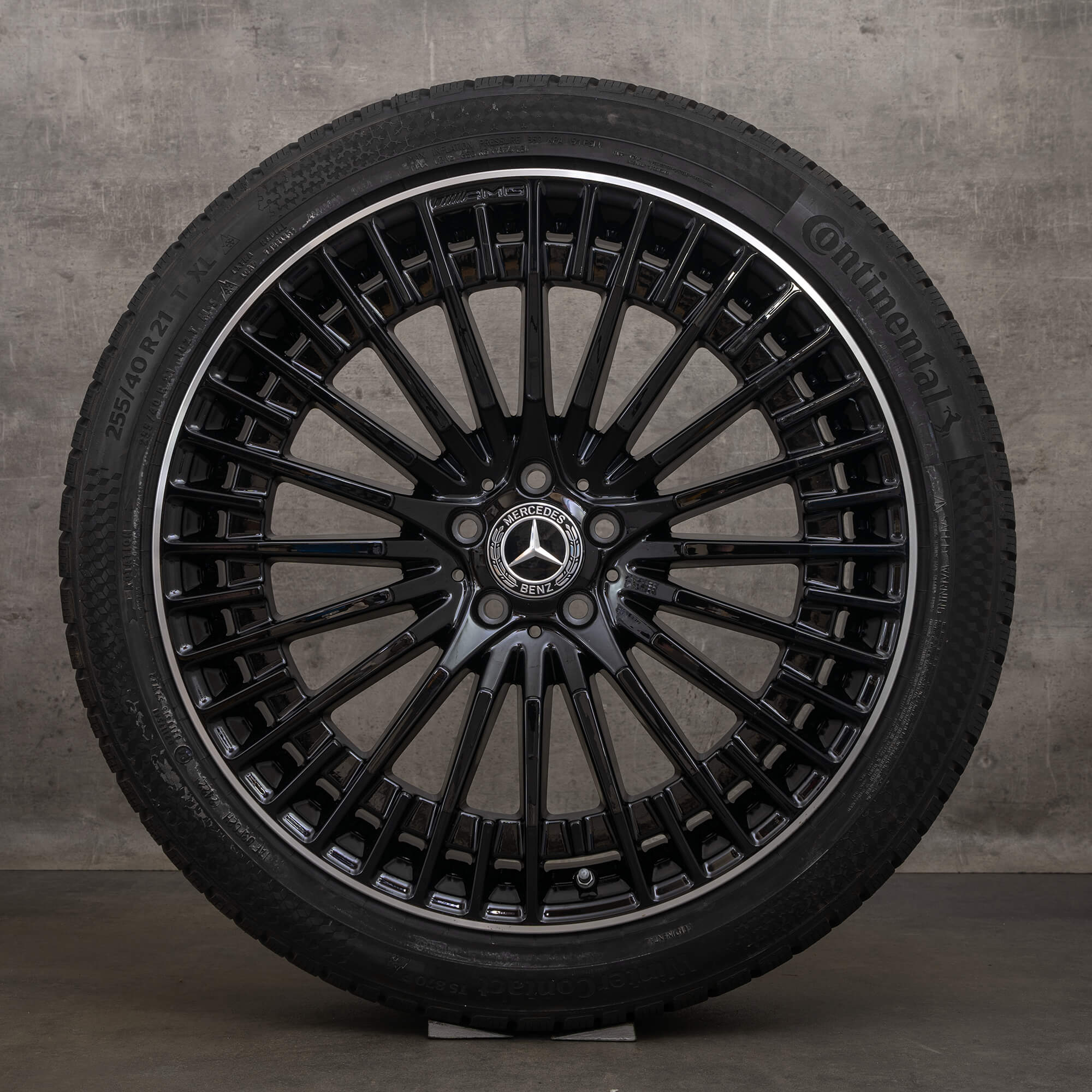 Genuine AMG Mercedes EQC N293 21 inch winter tyre rims A2934011000 A2934011100 black high-sheen NUEVO