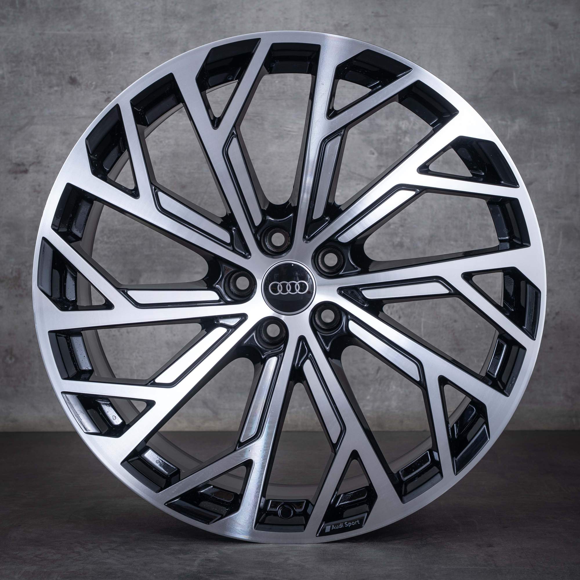 Oryginał Audi A8 S8 felgi 21 cali 4N D5 koła letnie 4N0601025AF Evo Design czarne Polerowane
