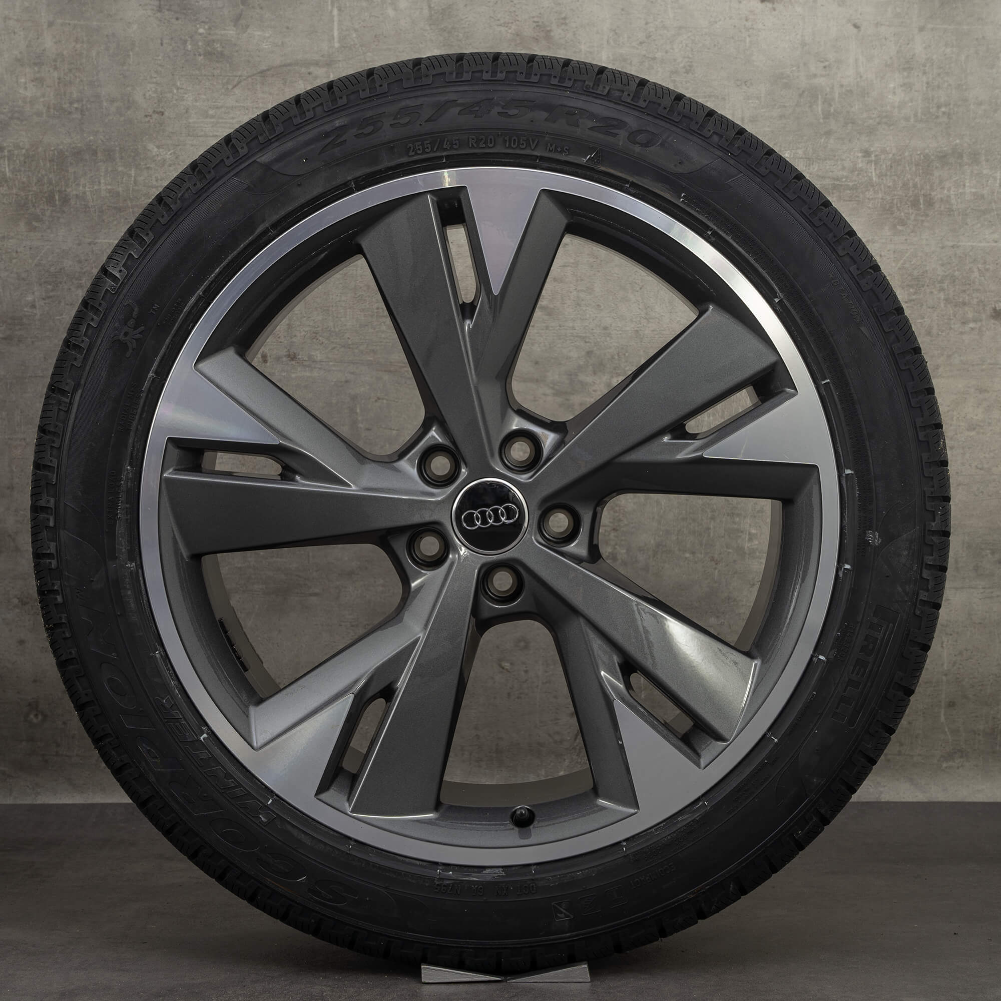 Audi 20 tommer fælge Q4 e-tron komplette vinterhjul 89A601025M 89A601025E NYHED