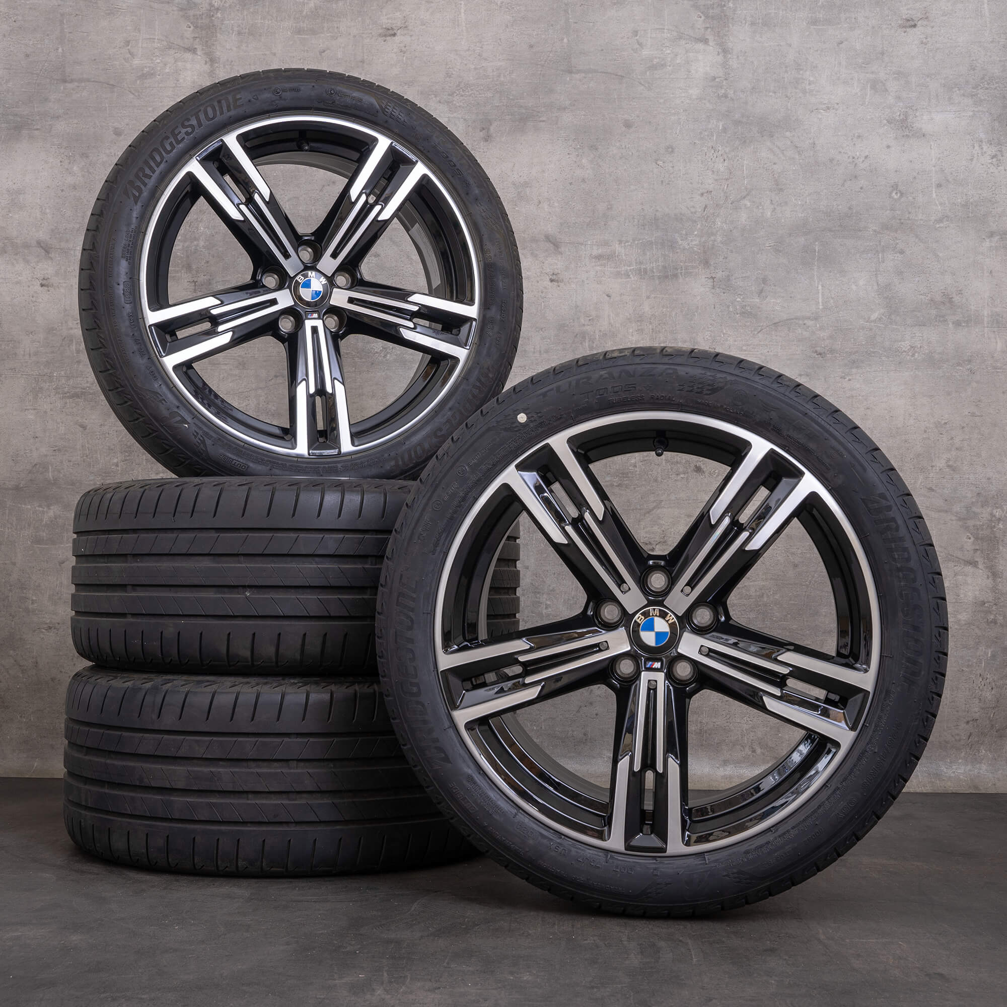 Original BMW 2er 3er 4er Winterräder 18 Zoll G20 G21 G22 G23 G42 Felgen Syling 848 M 8746631 8746632 jet black glanzgedreht