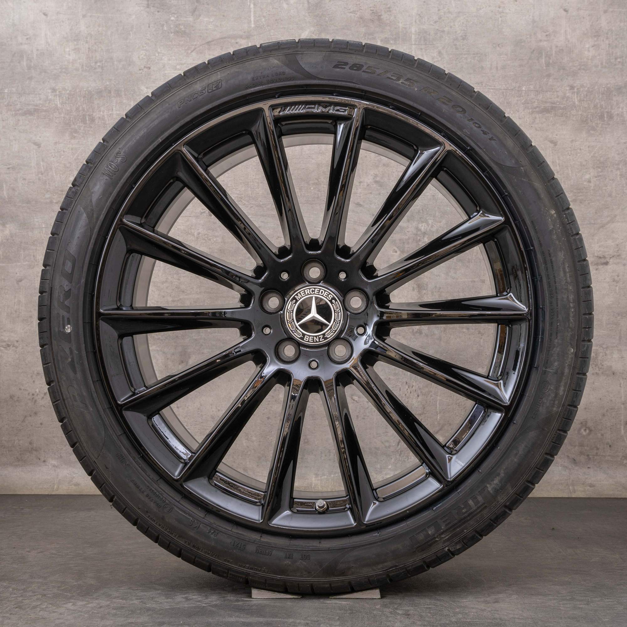 Alkuperäiset Mercedes Benz S-sarja-vanteet 20 tuuman W223 V223 X223 kesäpyörät A2234011500 A2234011600 musta kiiltäväpintainen