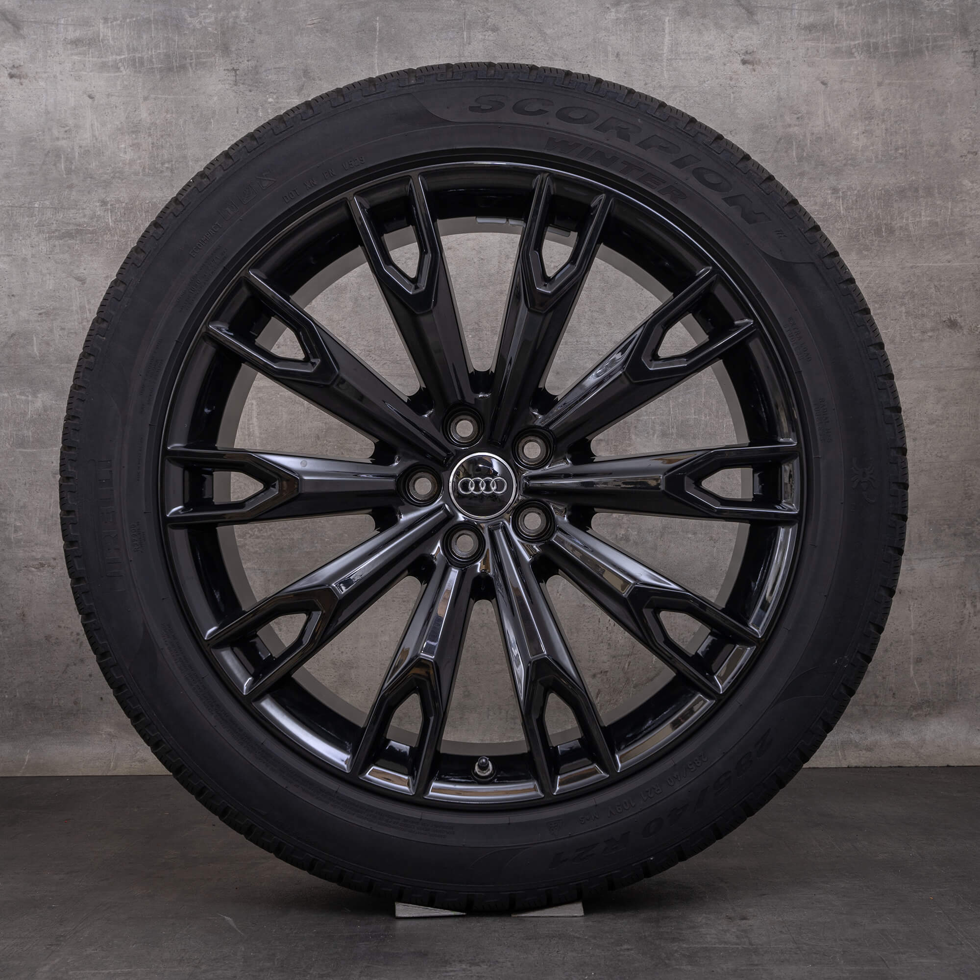 Original Audi Q7 SQ7 Winterräder 21 Zoll 4M Felgen 4M0601025CB schwarz glanz
