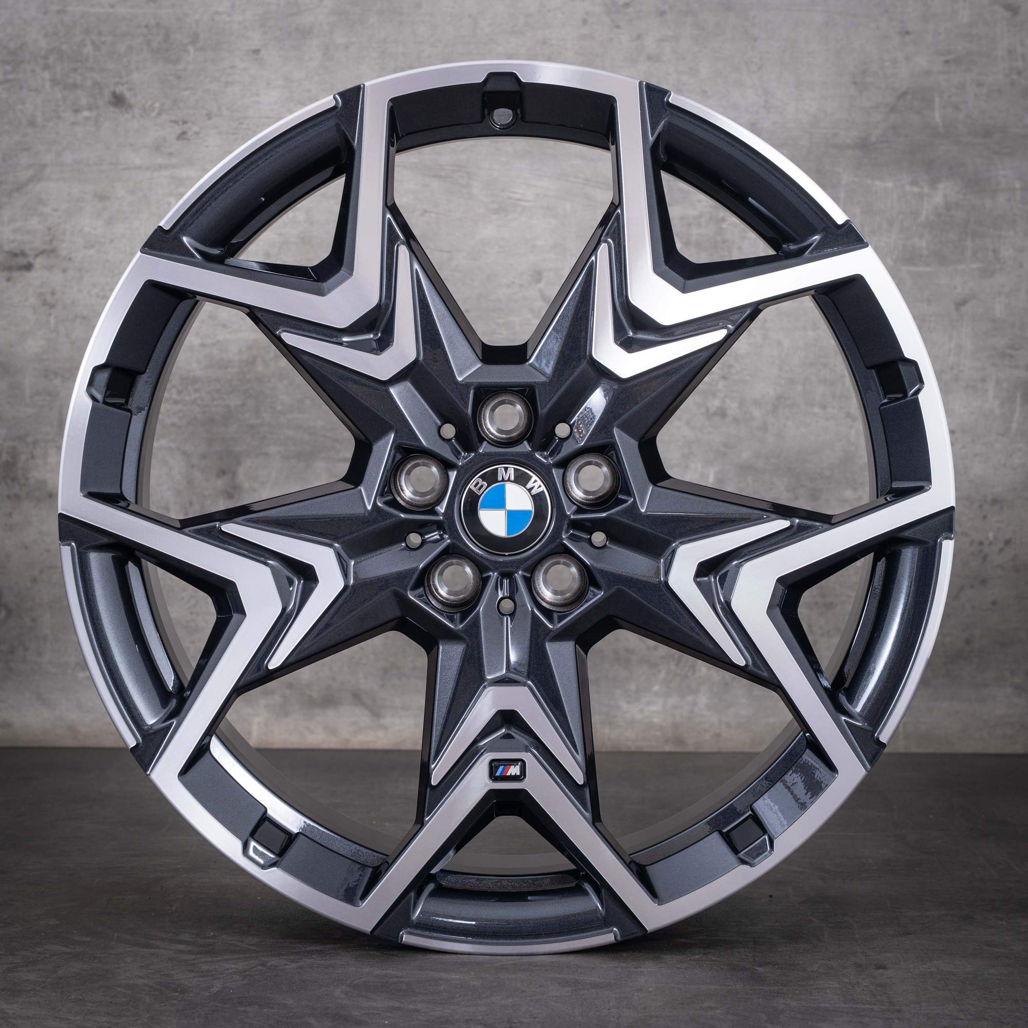 Original BMW X1 iX1 X2 iX2 Felgen 20 Zoll U11 U10 Styling 873 M 6898053 midnight grey glanzgedreht