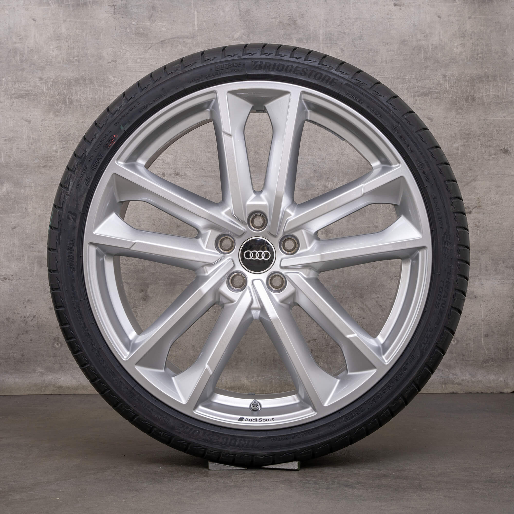 Originele Audi A6 S6 velgen 21 inch 4K C8 F2 zomerwielen 4K0601025CP zilver NIEUW