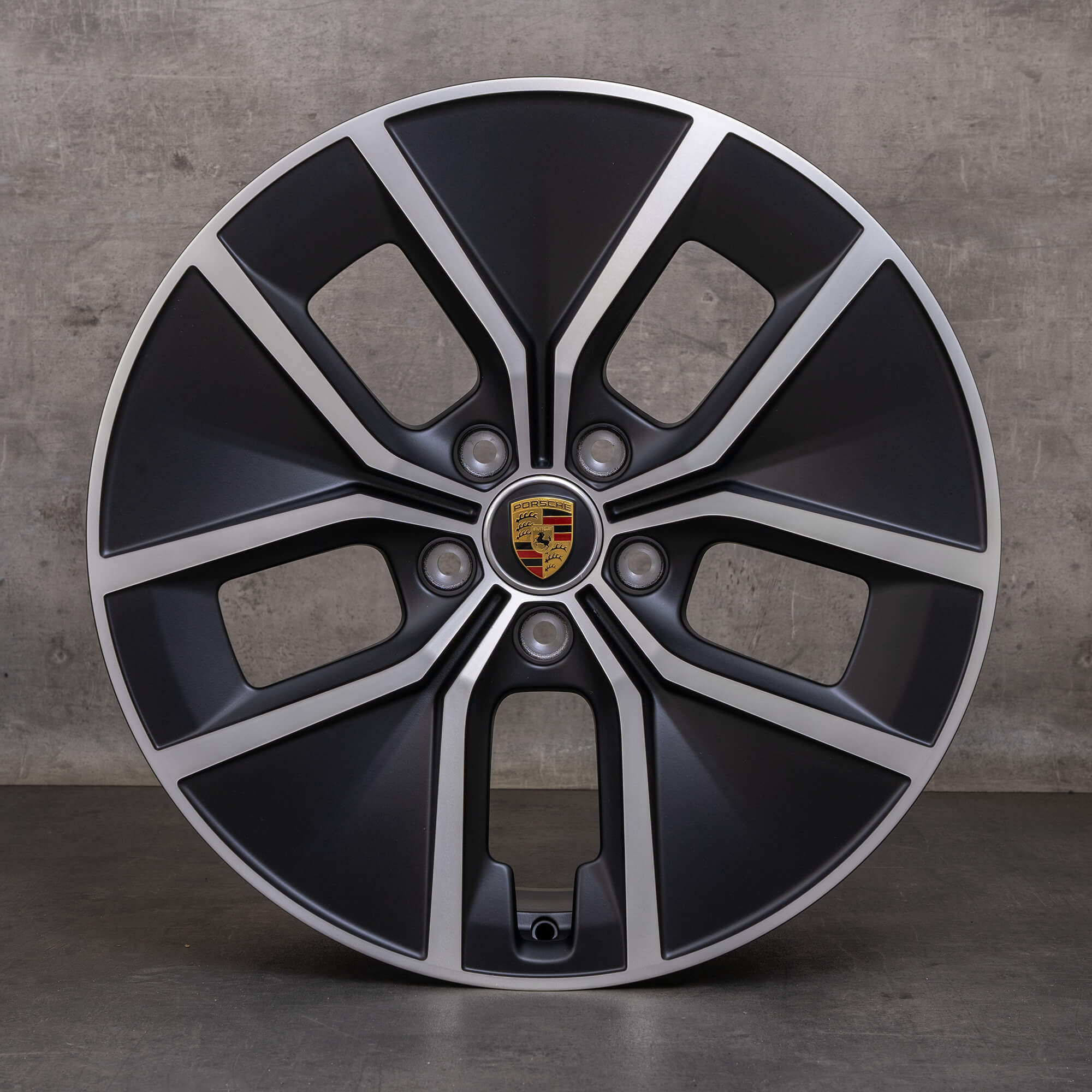 Oryginalne felgi Porsche Taycan 9J1 II 21 cali 9J1601025BS 9J1601025BT czarny mat Polerowane NOWOŚĆ