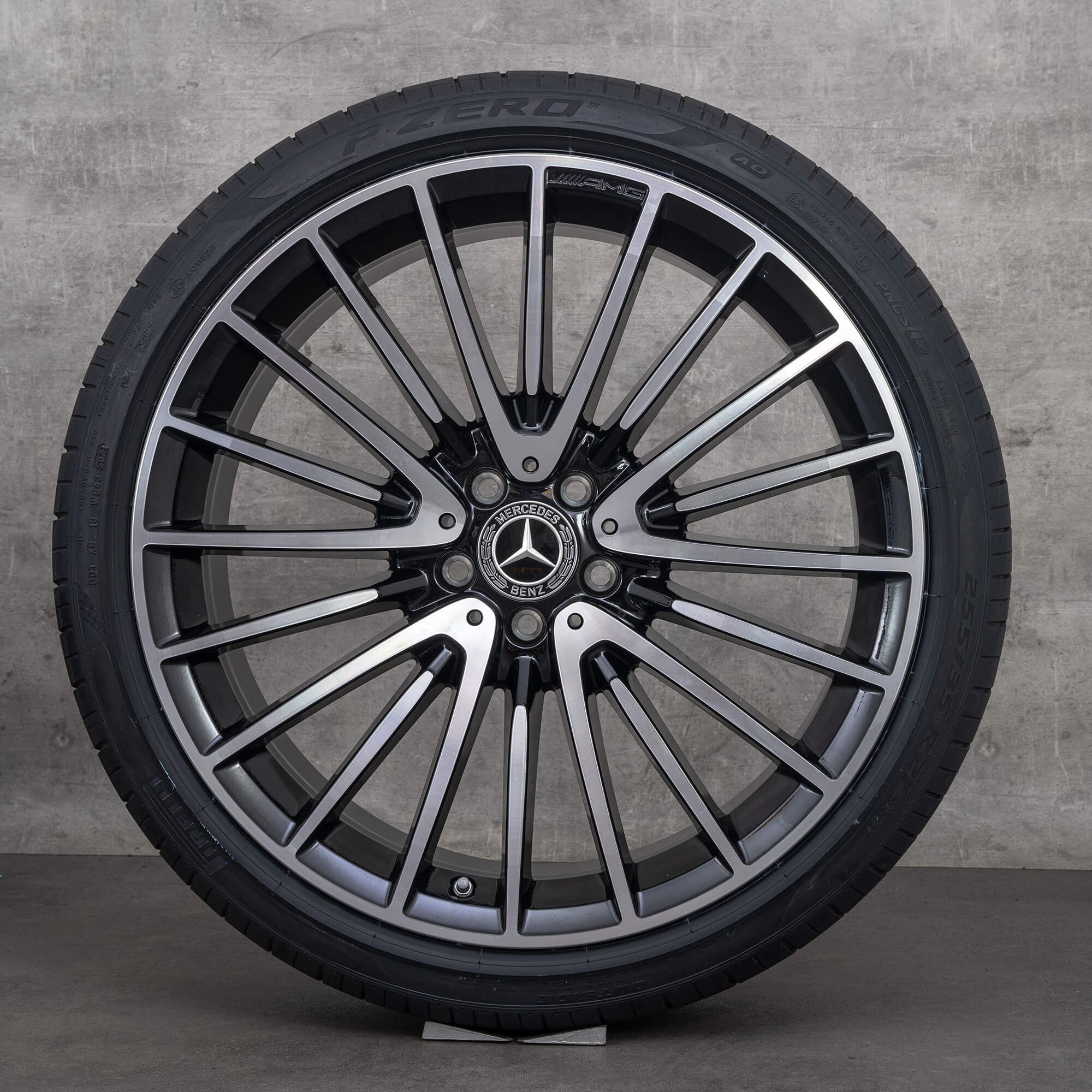 Original Mercedes Benz AMG CLS 53 4Matic Felgen 20 Zoll C257 Sommerräder A2574014200 A2574014300 schwarz glanzgedreht