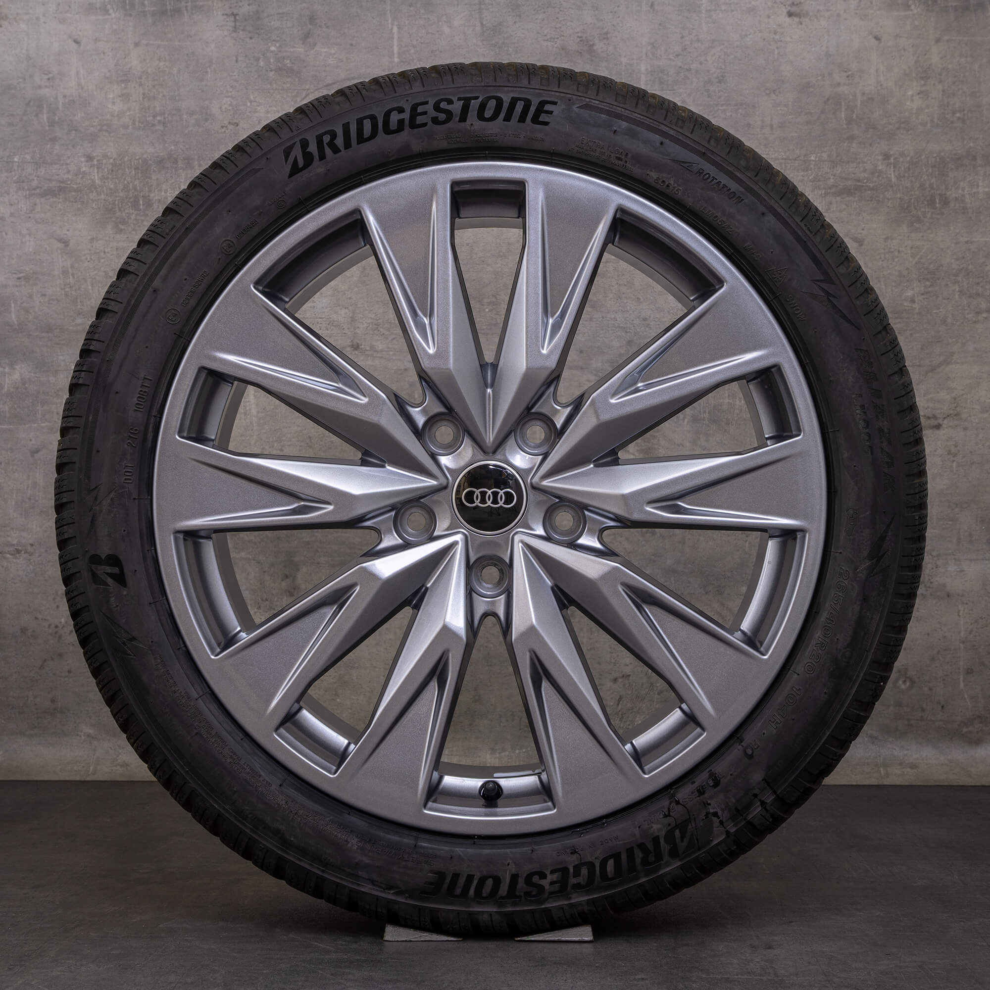 Original Audi A6 S6 e tron Felgen 20 Zoll GH Sommerräder 85E601025B 85E601025C anthrazit glanz