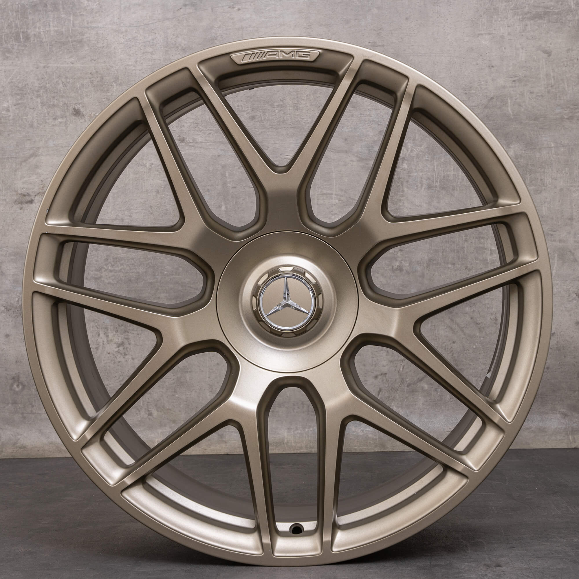 Original Mercedes Benz G-Klasse G 63 AMG Grand Edition Felgen 22 Zoll W465 W463A A4634012000 Tech Gold NEU