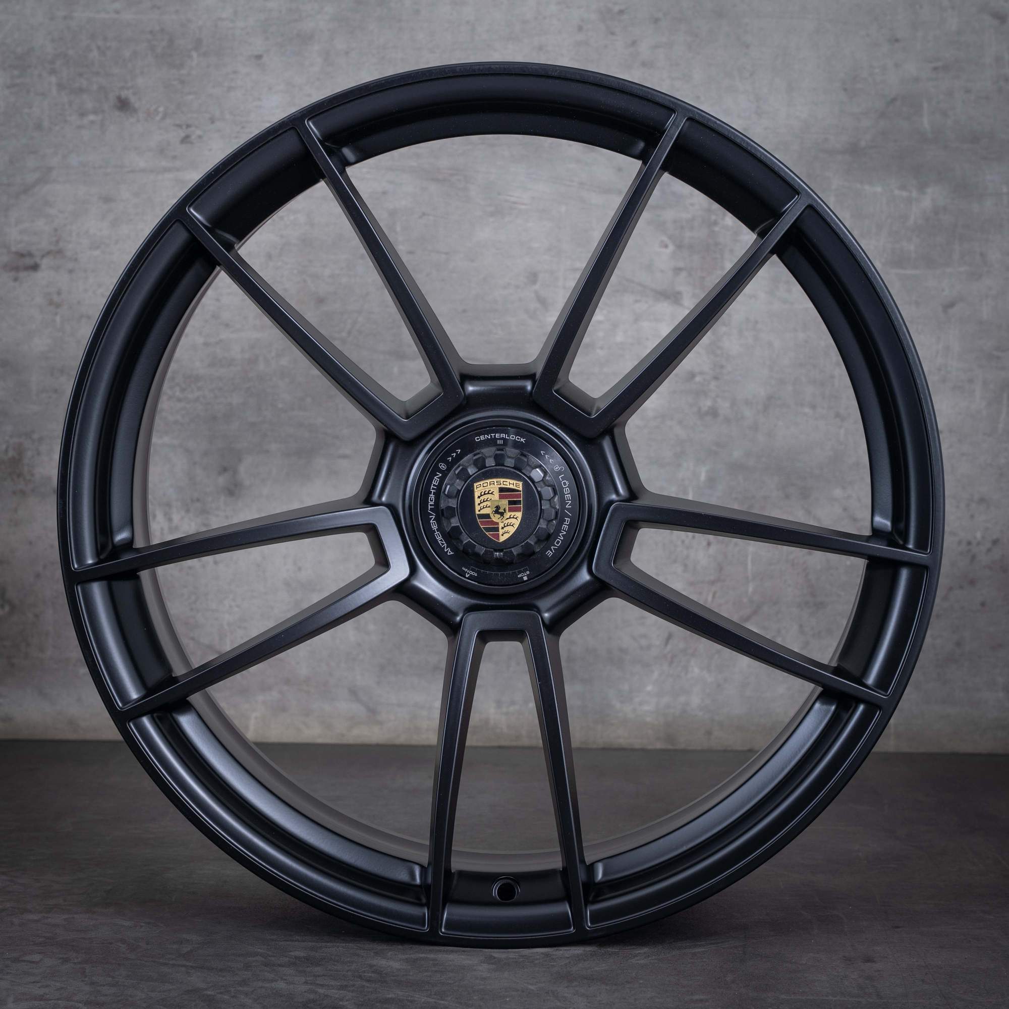 Oryginalne felgi Porsche 992 I 20 21 cali Turbo & S 992601025AB 992601025AC czarny mat