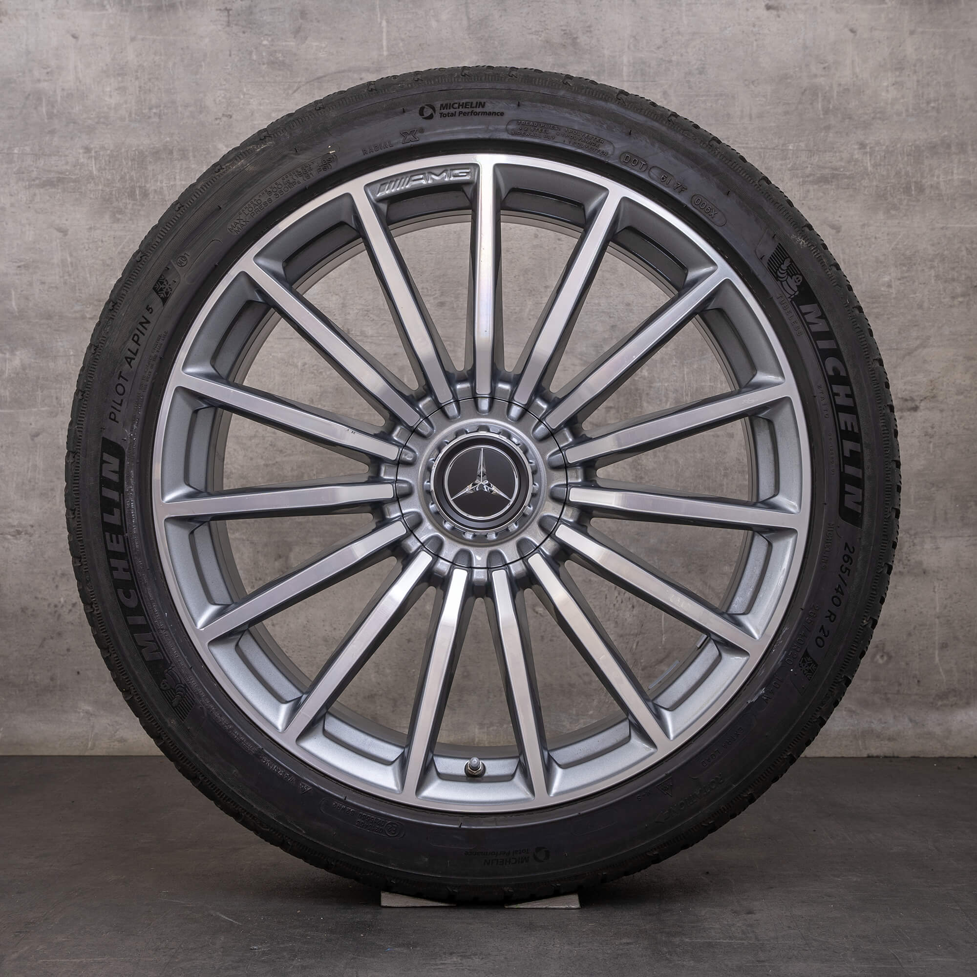 Alkuperäiset Mercedes Benz GT 43 53 63 & S 4Matic+ AMG talvirenkaat 20 tuuman X290 4-oviset vanteet A2904010600 A2904010700 himalaya harmaa Kiillotettu