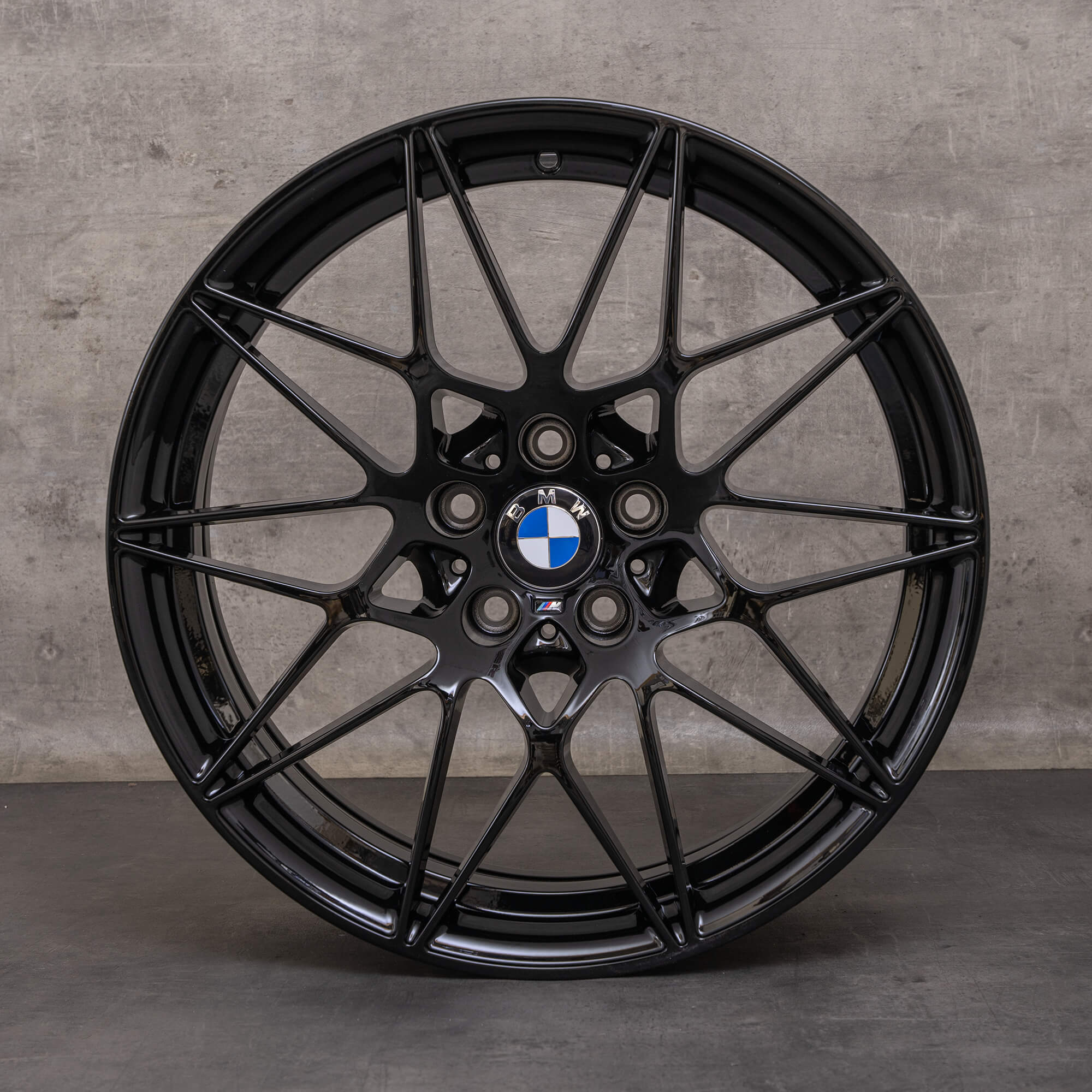 Original BMW M3 F80 M4 F82 F83 llantas de 20 pulgadas estilo 666 M 8090192 8090193 negro brillante NUEVO
