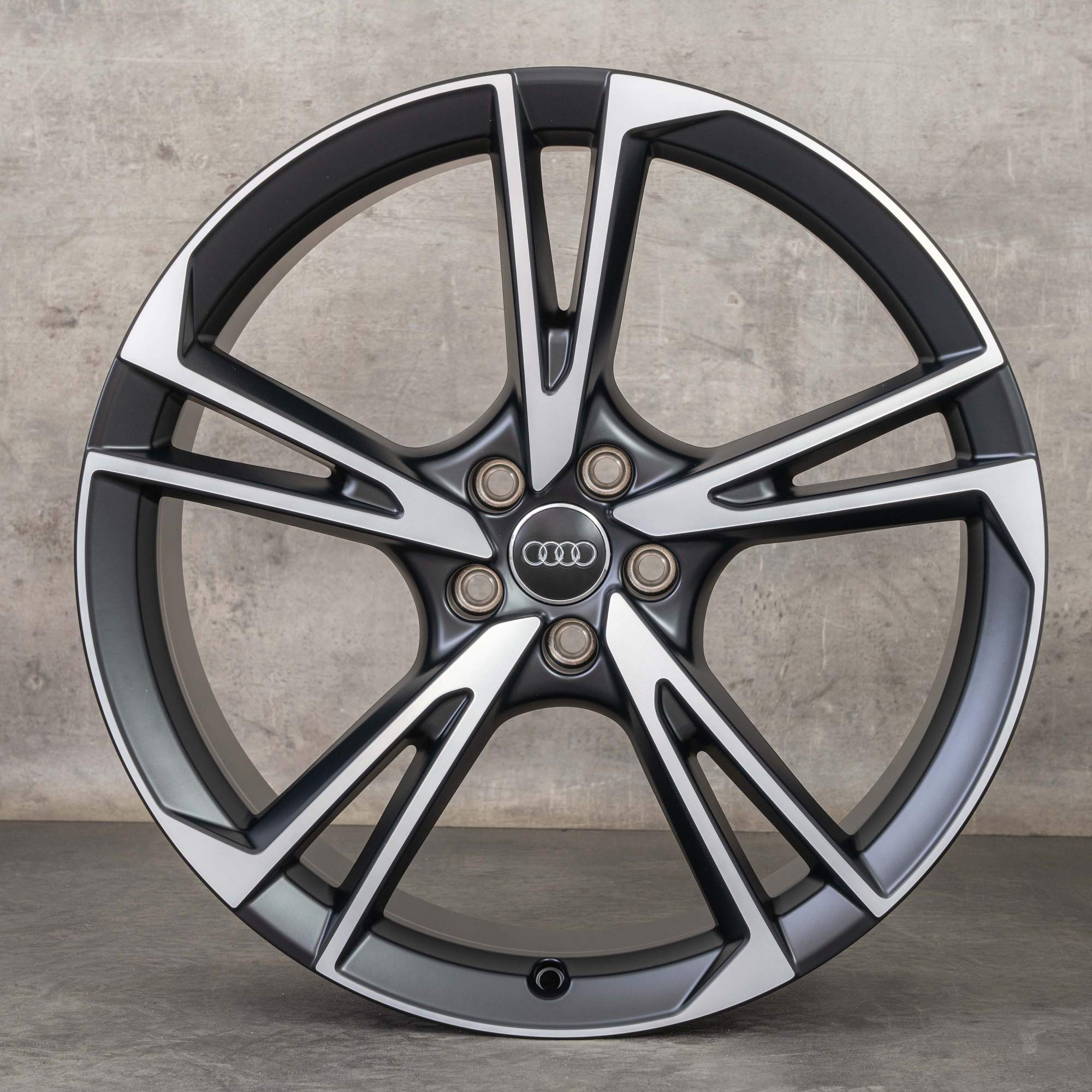 Oryginał Audi A8 S8 felgi 21 cali 4N D5 Flax koła letnie 4N0071491 czarny mat Polerowane NOWOŚĆ