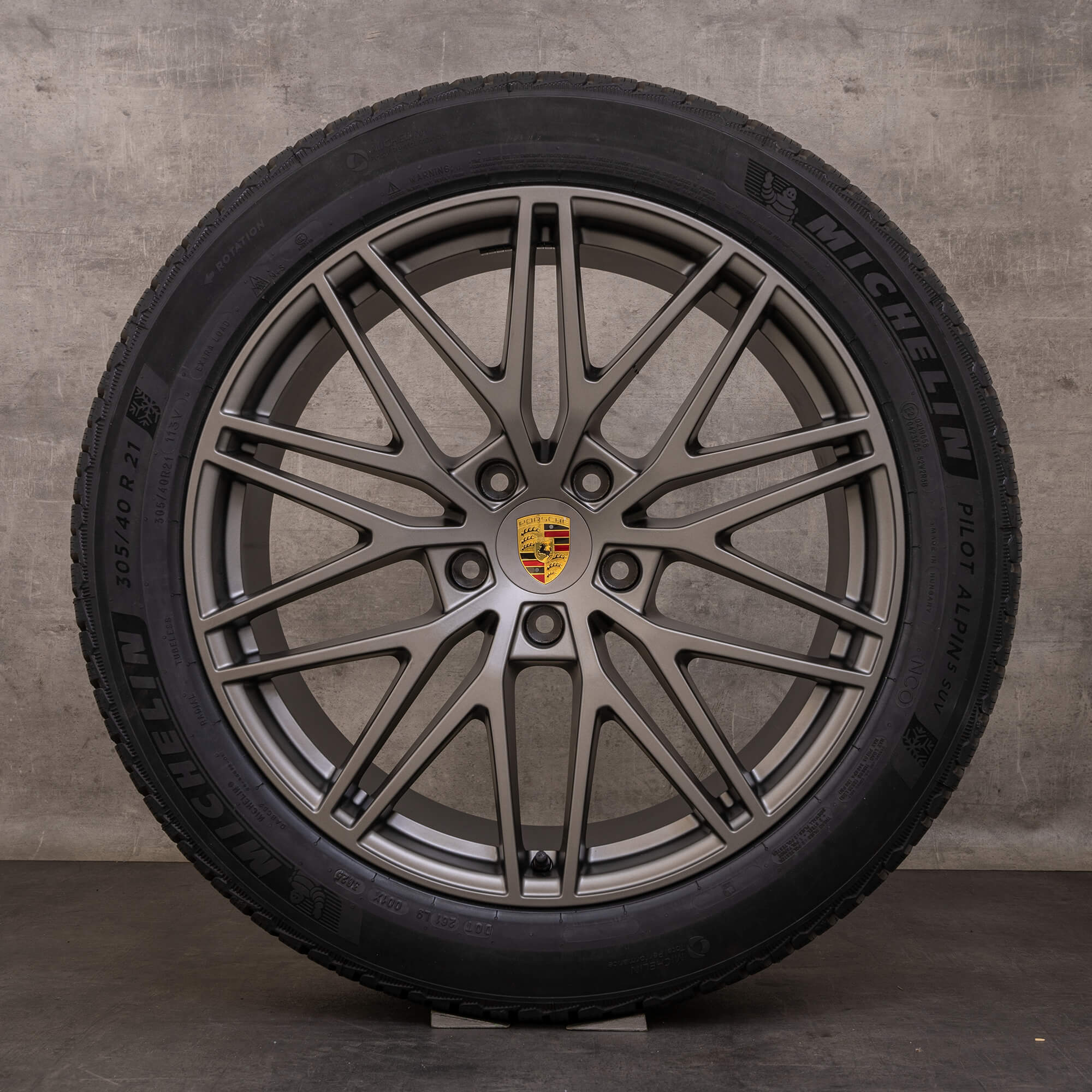 Original Porsche Cayenne Winterräder 21 Zoll 9YA E3 II RS Spyder Felgen 9Y0601025CD 9Y0601025CE turbonit NEU