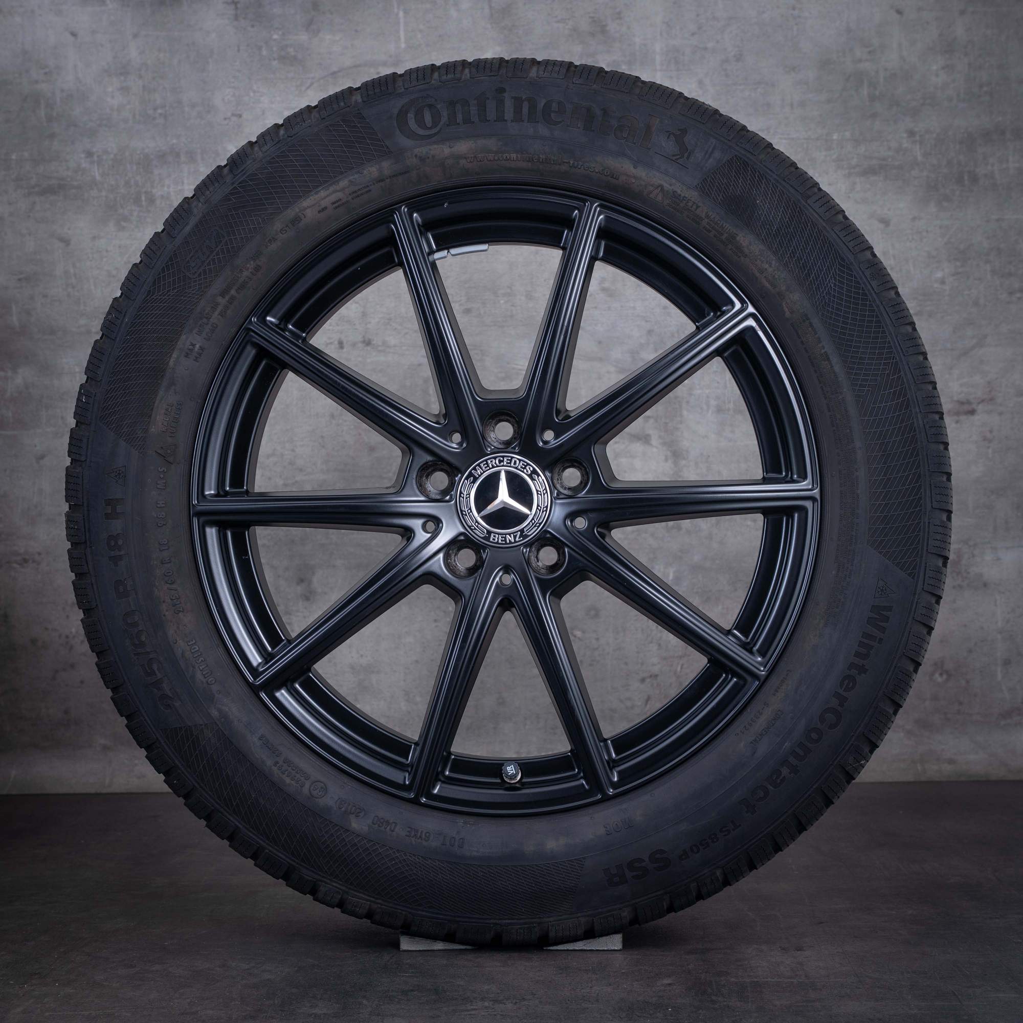 Anvelope de iarnă originale Mercedes-Benz GLA GLB 18 inci H247 X247 A2474012600 negru mat