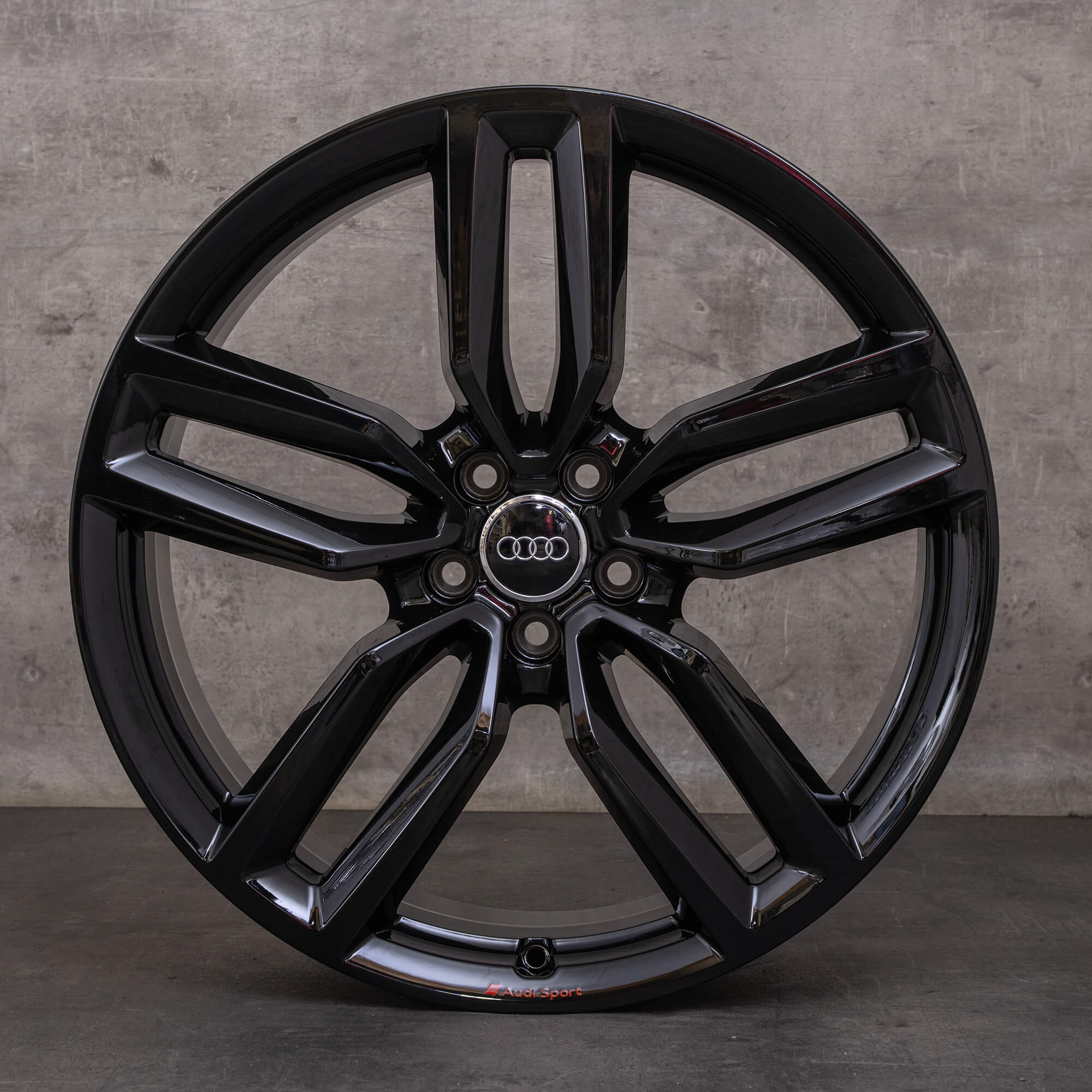 Originale Audi Q5 SQ5 felger 21 tommers 8R aluminiumsfelger 8R0601025CP svart høyglans