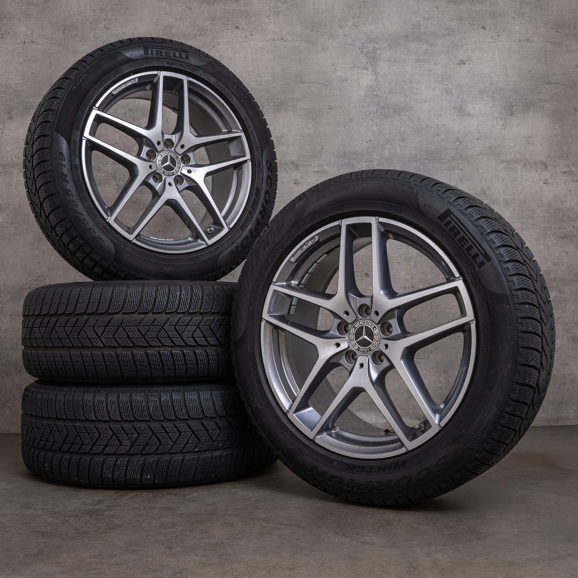 OEM AMG Mercedes Benz GLC & 43 winter tires 19 inch C253 X253 rims ...