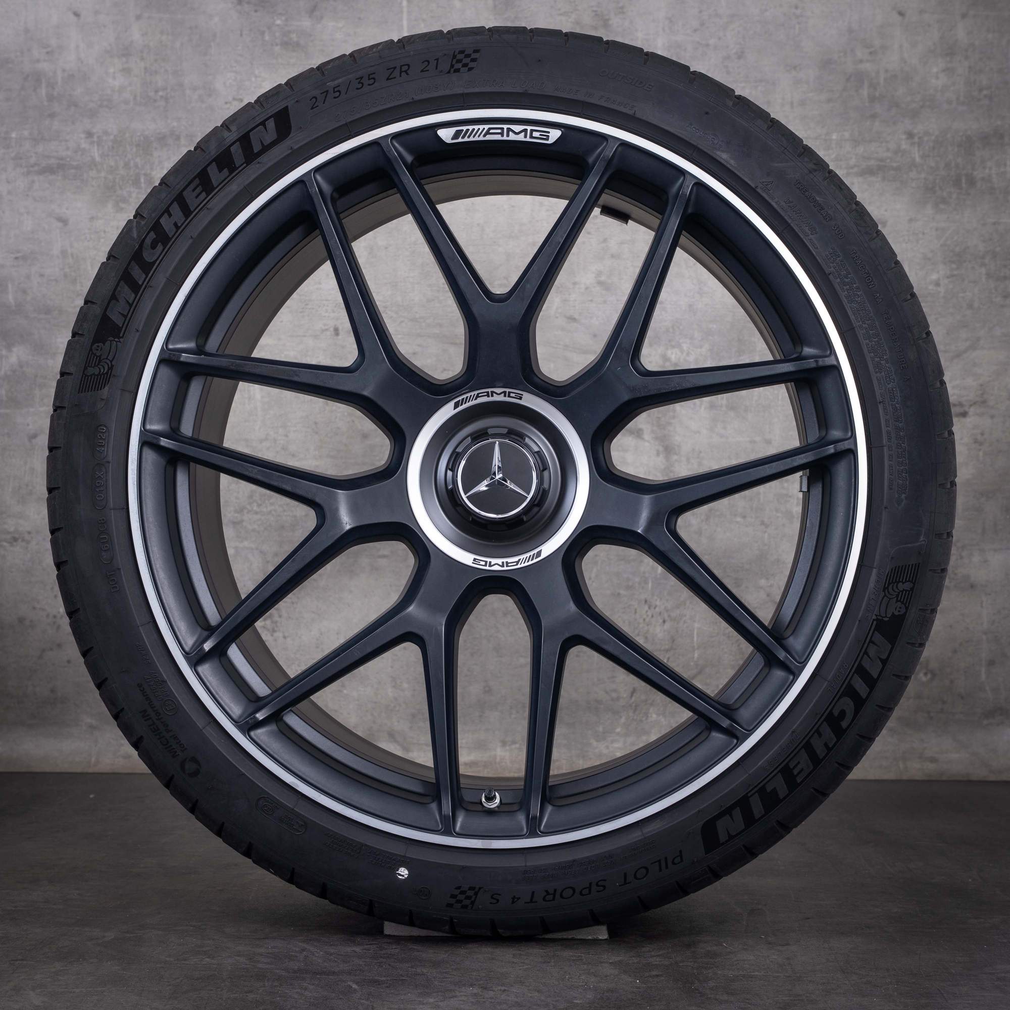 Original Mercedes Benz AMG GT 43 53 63 S 4Matic+ & E Performance Felgen 21 Zoll X290 4-Türer Sommerräder A2904010800 A2904010900 schwarz glanzgedreht