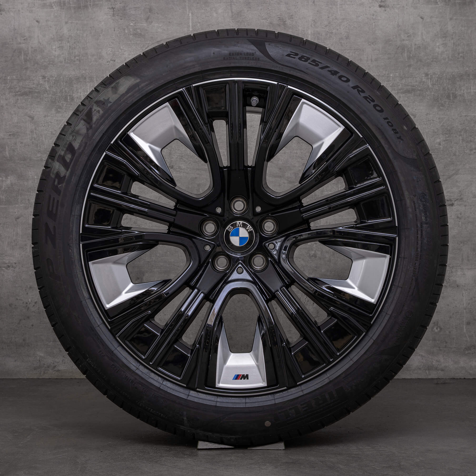 Original BMW X3 Winterräder 20 Zoll G45 Felgen Styling 906 5A6F115 5A6F116 schwarz glanzgedreht
