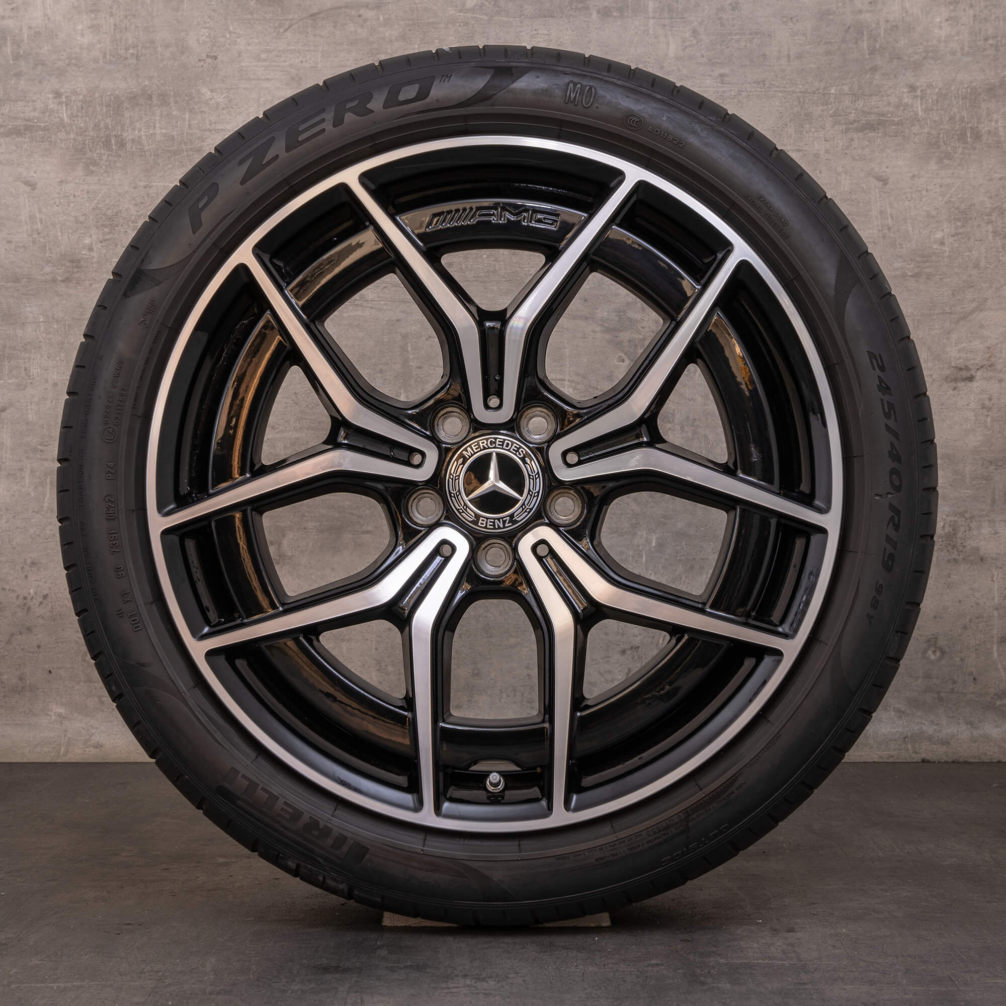 Orijinal Mercedes Benz E-Serisi AMG kış jant lastik 19 inç W213 S213 C238 A238 jantlar A2134016500 A2134016600 siyah parlak tornalı