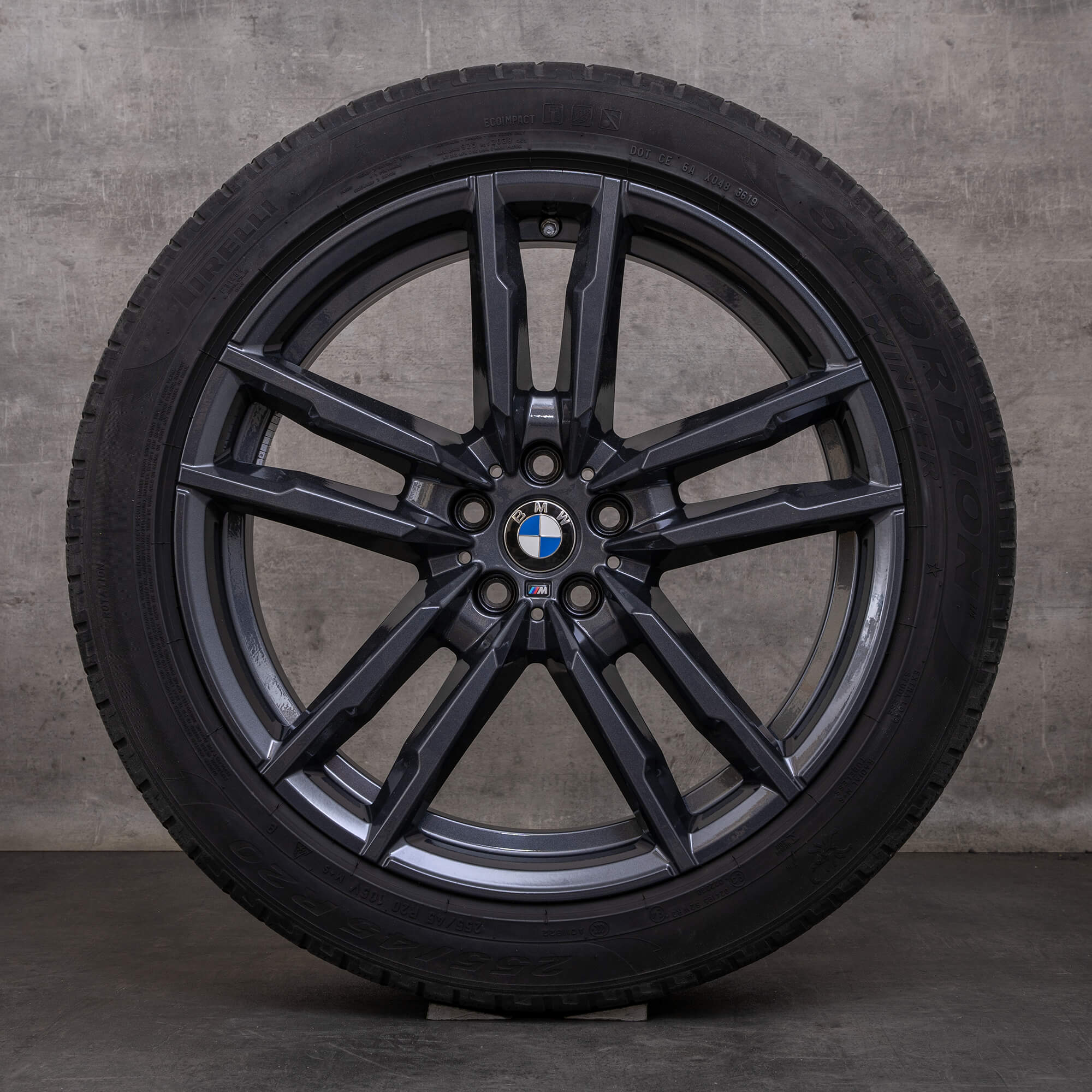 Jantes e pneus inverno originais BMW X3M X4M 20 polegadas F97 F98 jantes estilo 764 M 8059723 8059724 orbit grey gloss