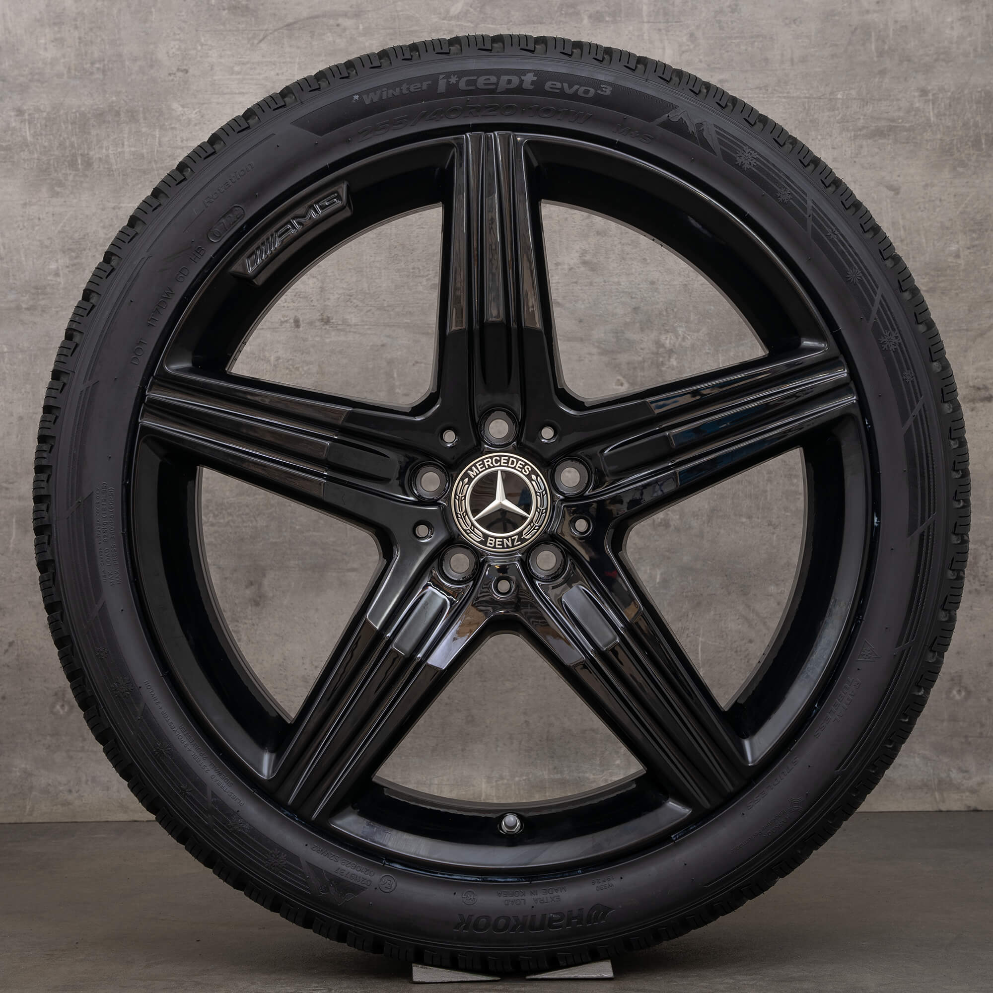 Oryginał Mercedes Benz Klasa S S63 S65 AMG koła W222 20 cali letnie A2224011200 czarny błyszczący