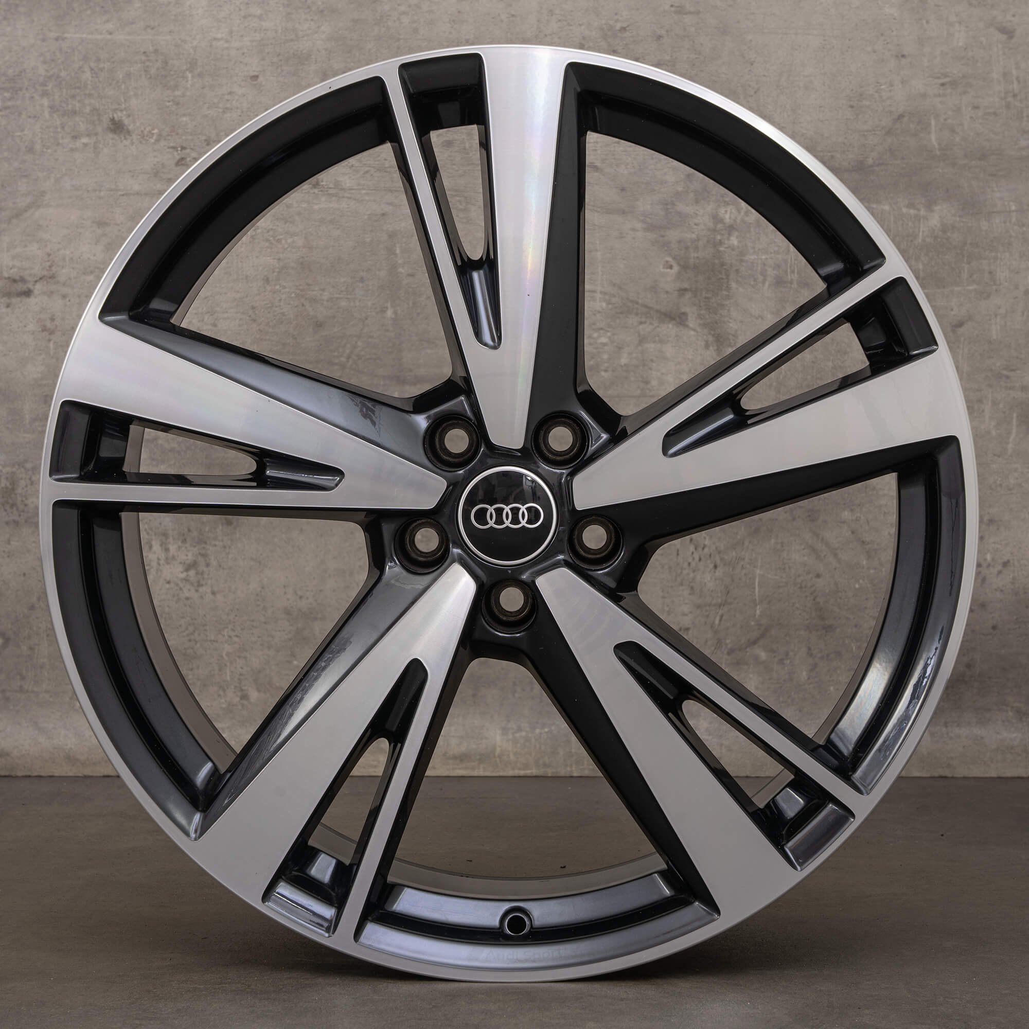 Original Audi A6 S6 Jantes 21 pouces 4K C8 4K0601025AG Blade noir brillant NEUF