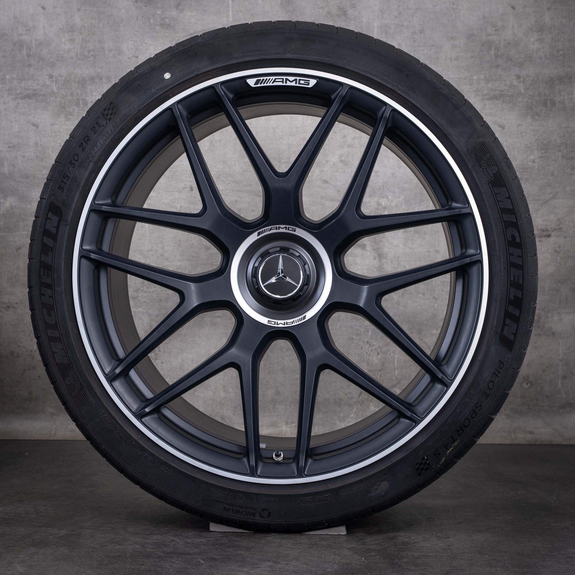 Original Mercedes Benz AMG GT 43 53 63 S 4Matic+ & E Performance Felgen 21 Zoll X290 4-Türer Sommerräder A2904010800 A2904010900 schwarz glanzgedreht
