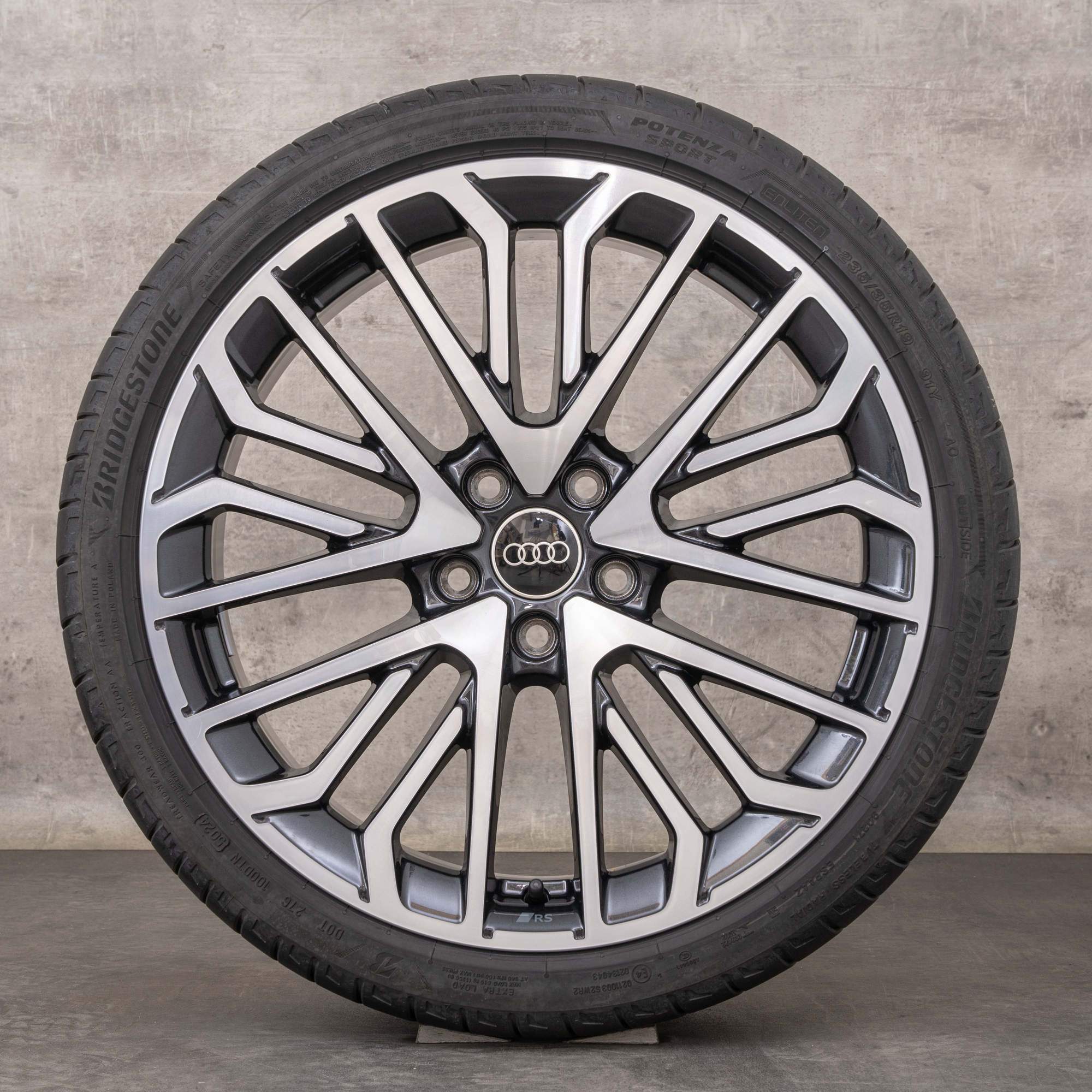 Llantas originales Audi A3 S3 RS3 de 19 pulgadas 8V 8Y ruedas verano 8Y0601025DC granito pulido brillante