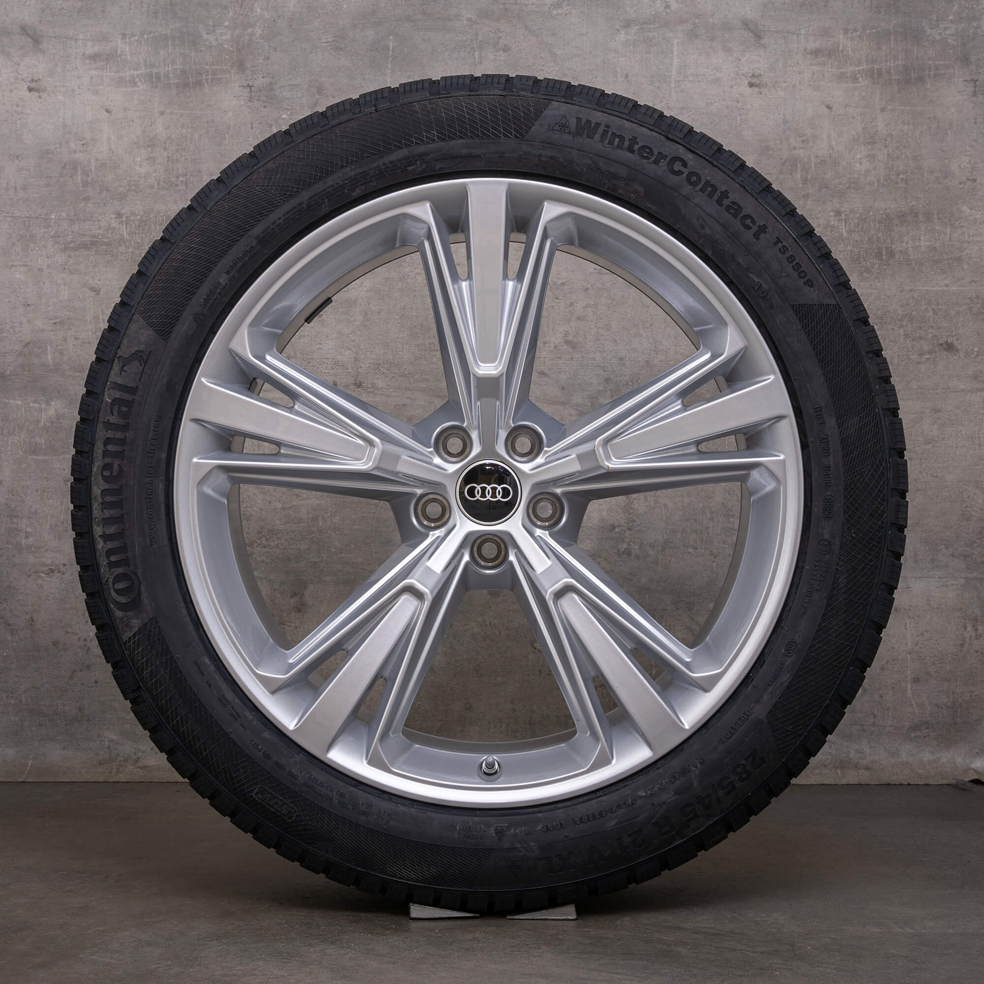 OEM Audi Q8 SQ8 winter wheels 21inch 4M rims 4M8601025M Glossy Silver