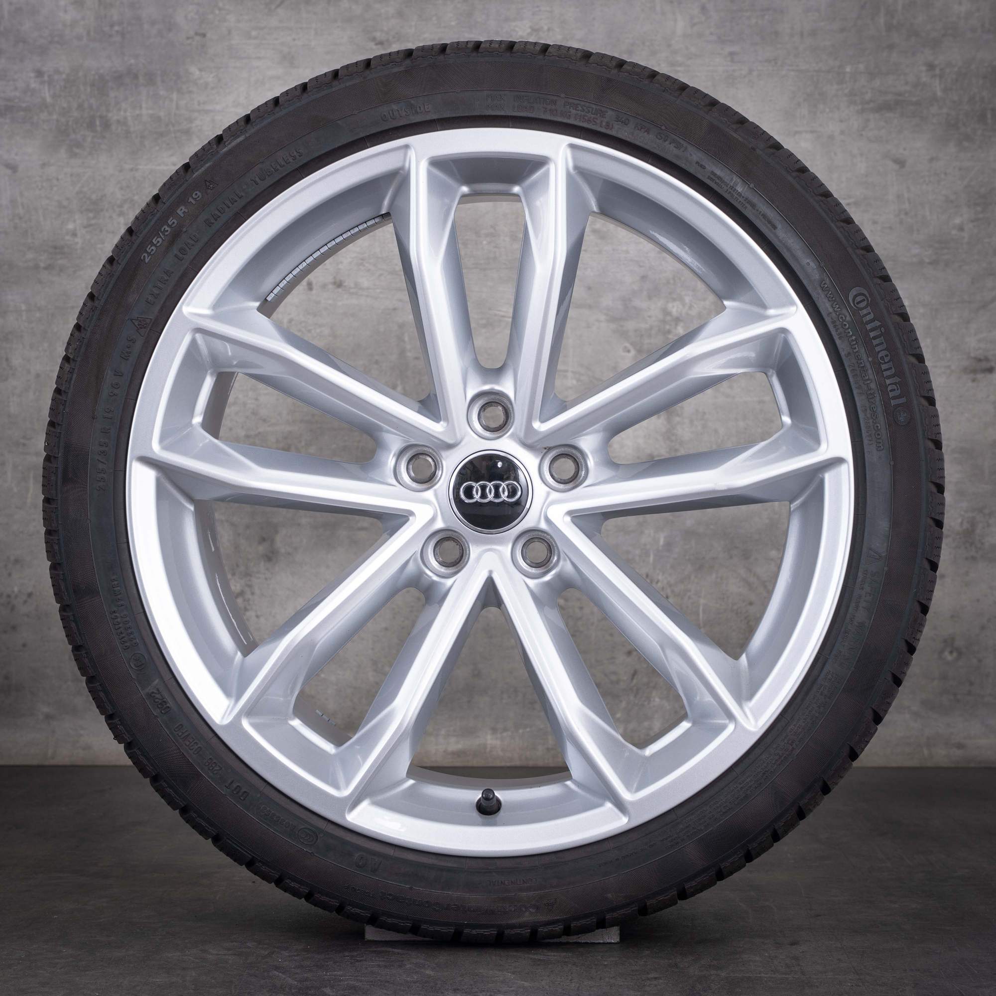 Original Audi A5 S5 Winterräder 19 Zoll F5 8W B9 Felgen 8W0601025DG silber glanz