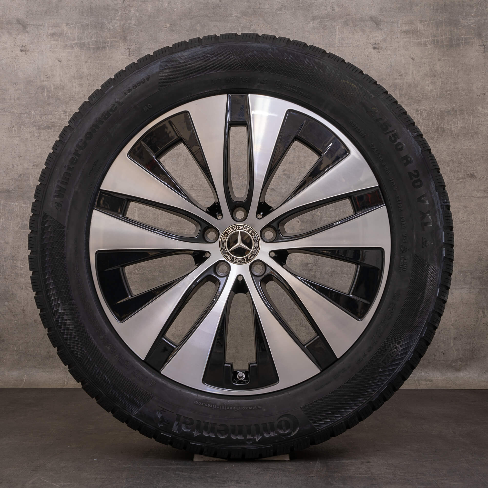 Oryginalne koła zimowe Mercedes Benz GLE 20 cali V167 C167 Felgi A1674013301 A1674013401 czarne Polerowane