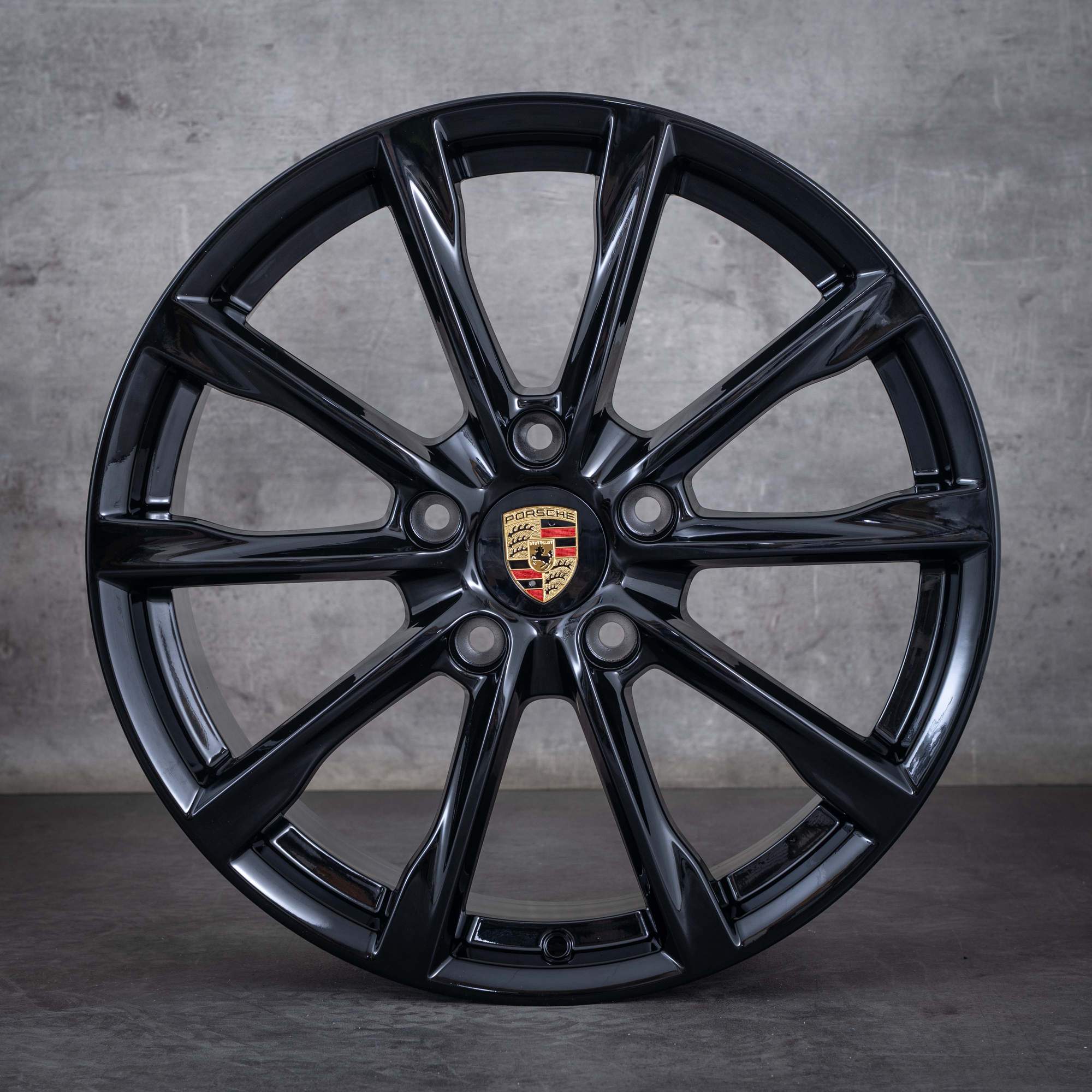 Oryginalne felgi Porsche Boxster Cayman 19 cali 982 S GTS T 982601025 982601025A czarny błyszczący