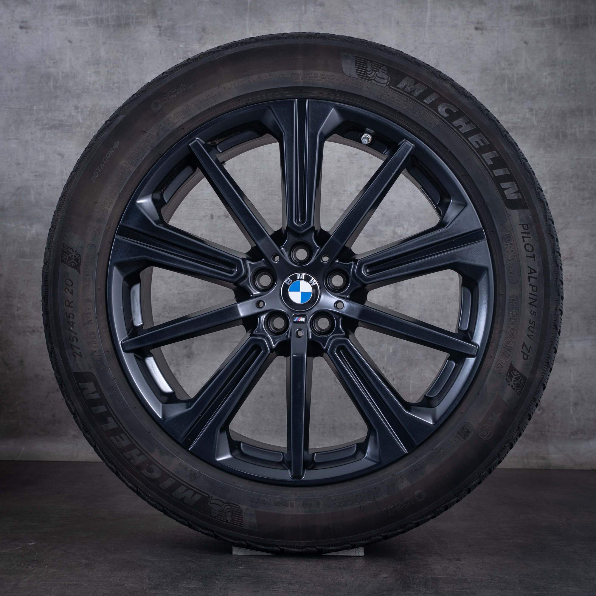 OEM BMW X5 X6 winter wheels 20inch G05 G06 rims Styling 748 M 6883765 Matte Black - wheel 3 of 4
