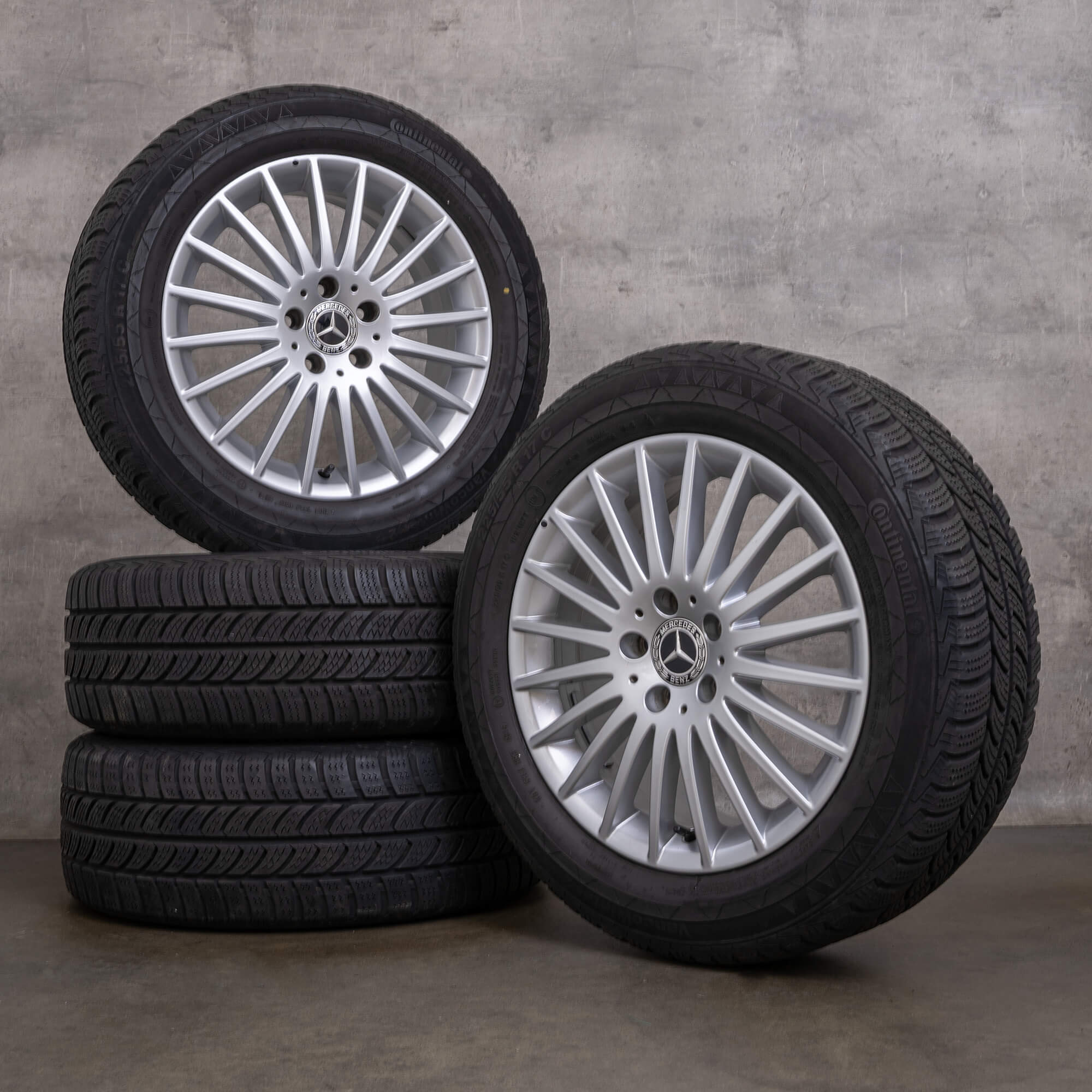 Originální zimni alu kola Mercedes Benz V-Class 17 palců W447 Vito Viano disky A4474012300 stříbrná