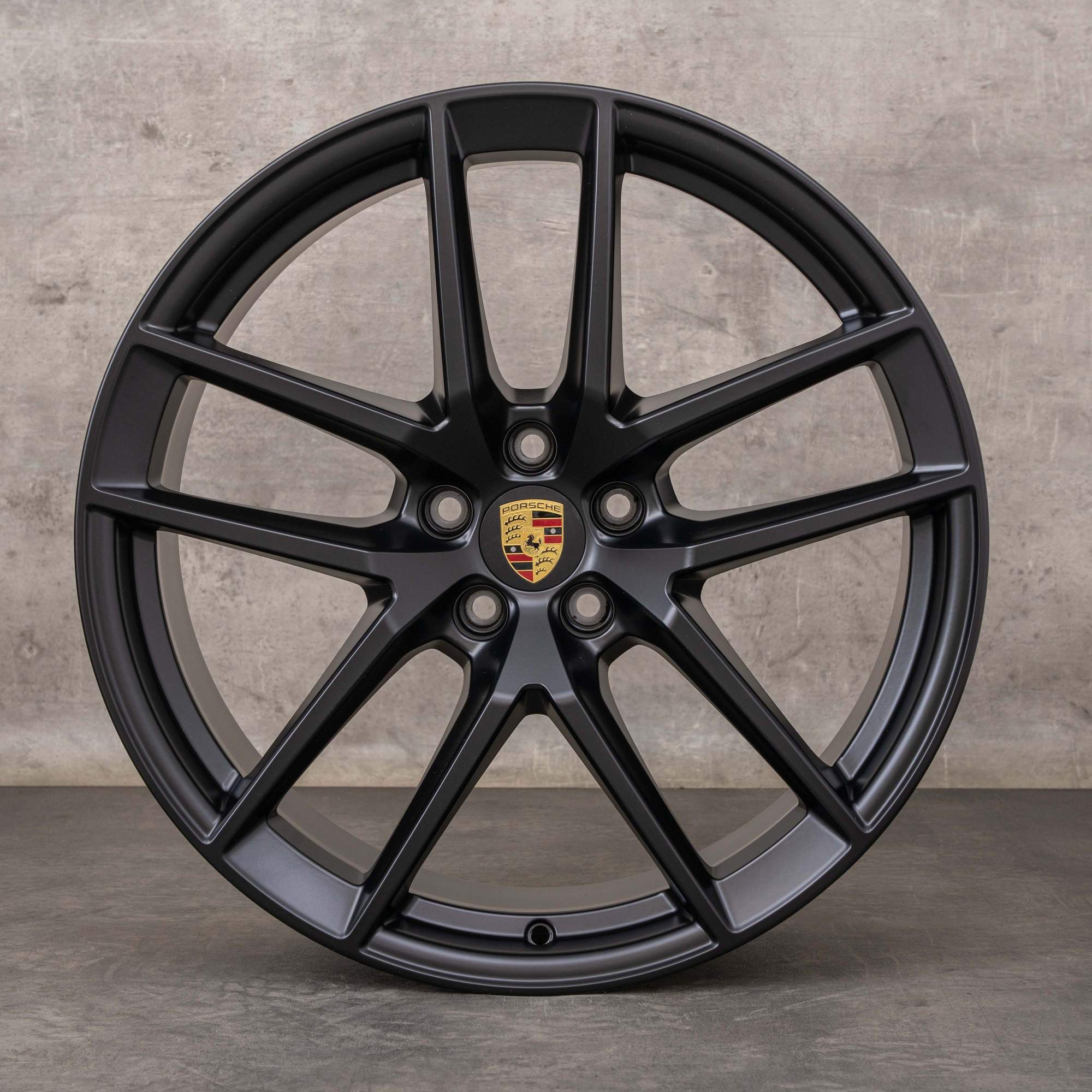 Originale Porsche Macan III fælge 20 tommer 95B601025EJ 95B601025EK sort mat