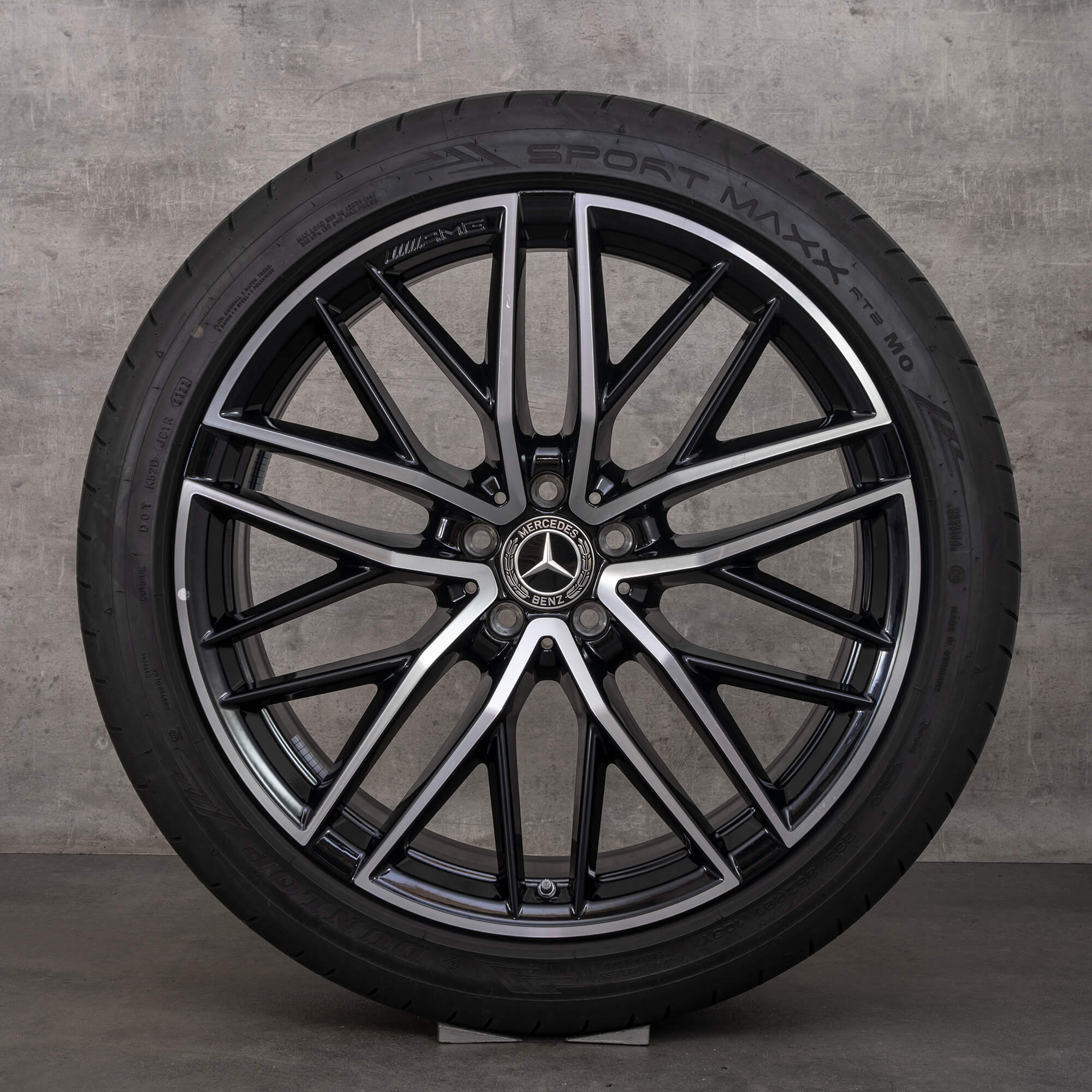Autentico Mercedes Benz GLC 43 AMG ruote 21 pollici C253 X253 estive A2534015700 A2534015800 nero finitura ad alta lucentezza
