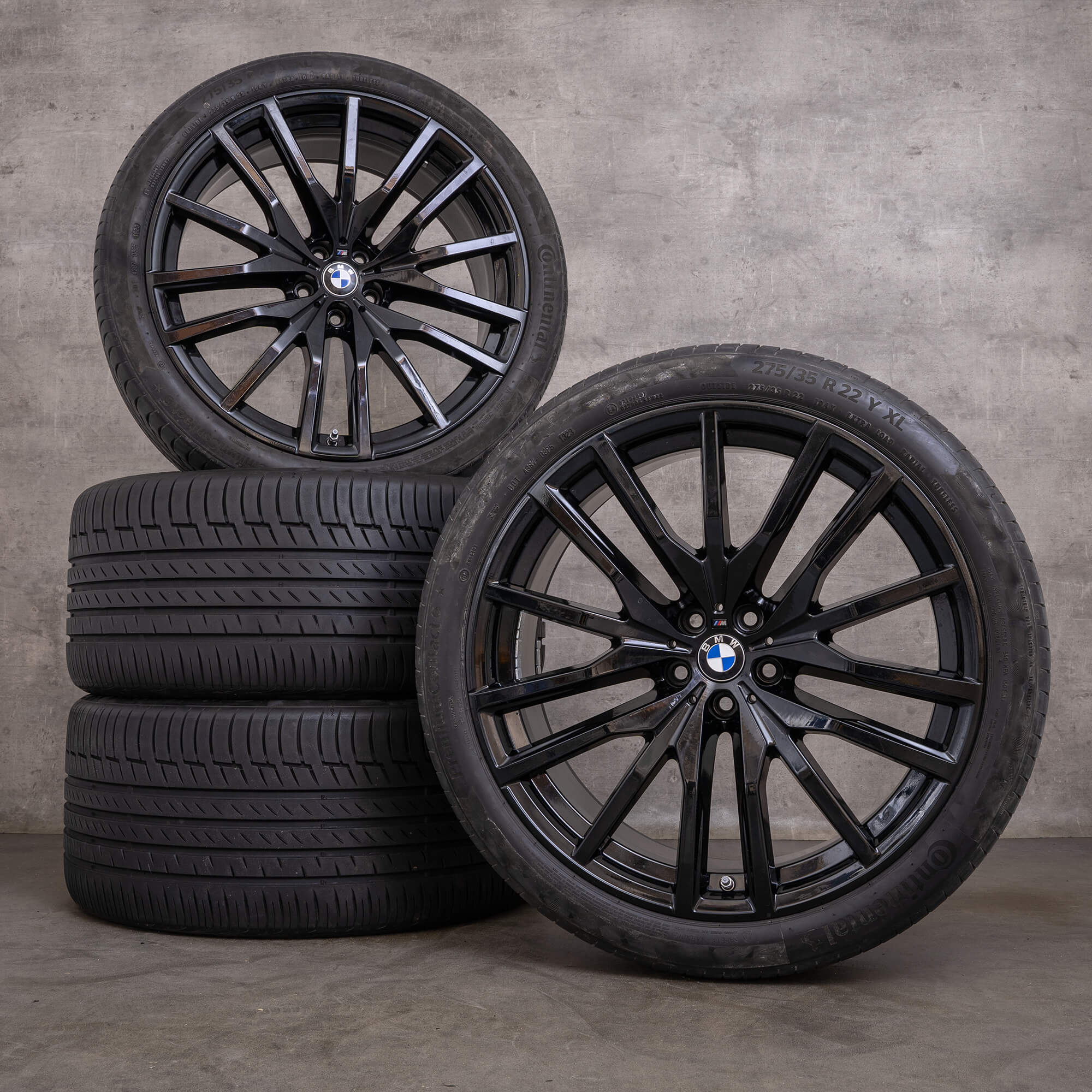 OEM BMW X5 X6 snow tire packages 22 inch G05 G06 rims 742 M 8090013 8090014