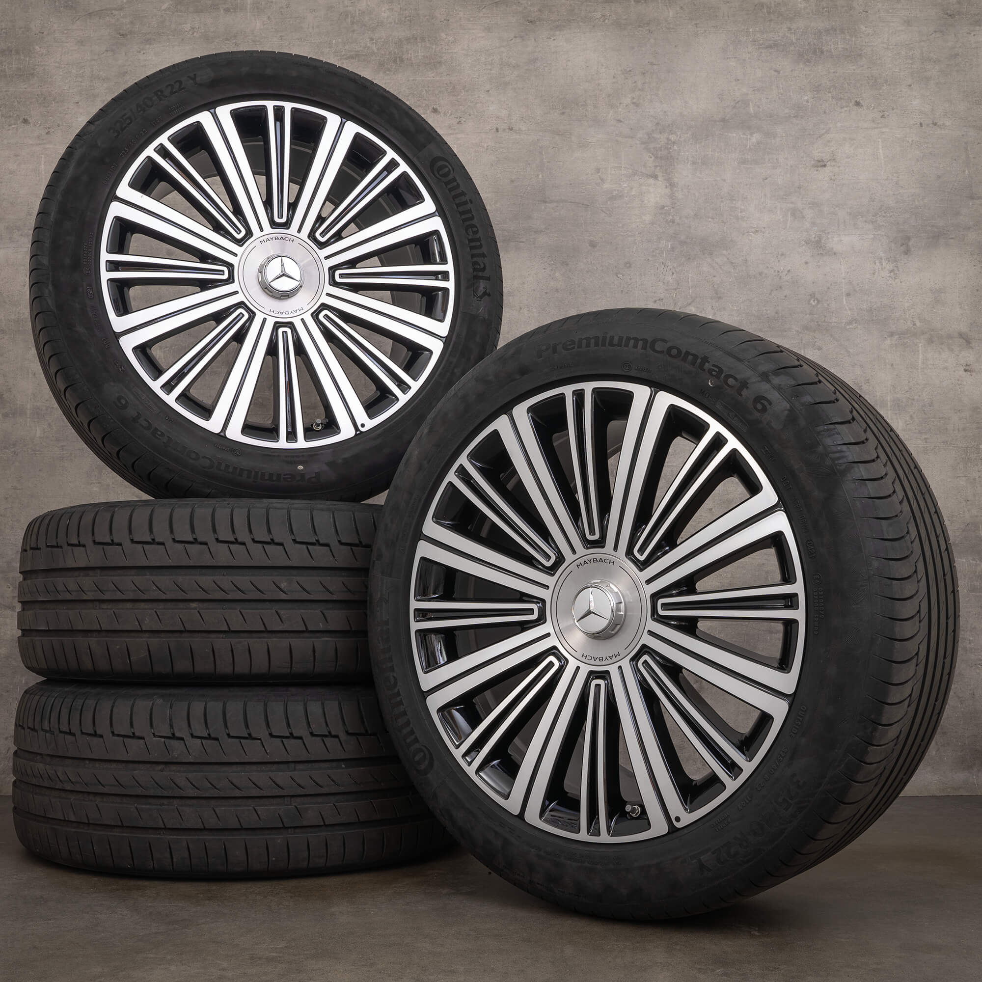 Original Maybach Mercedes GLS 600 X167 22 Zoll Sommerreifen Felgen A1674011400