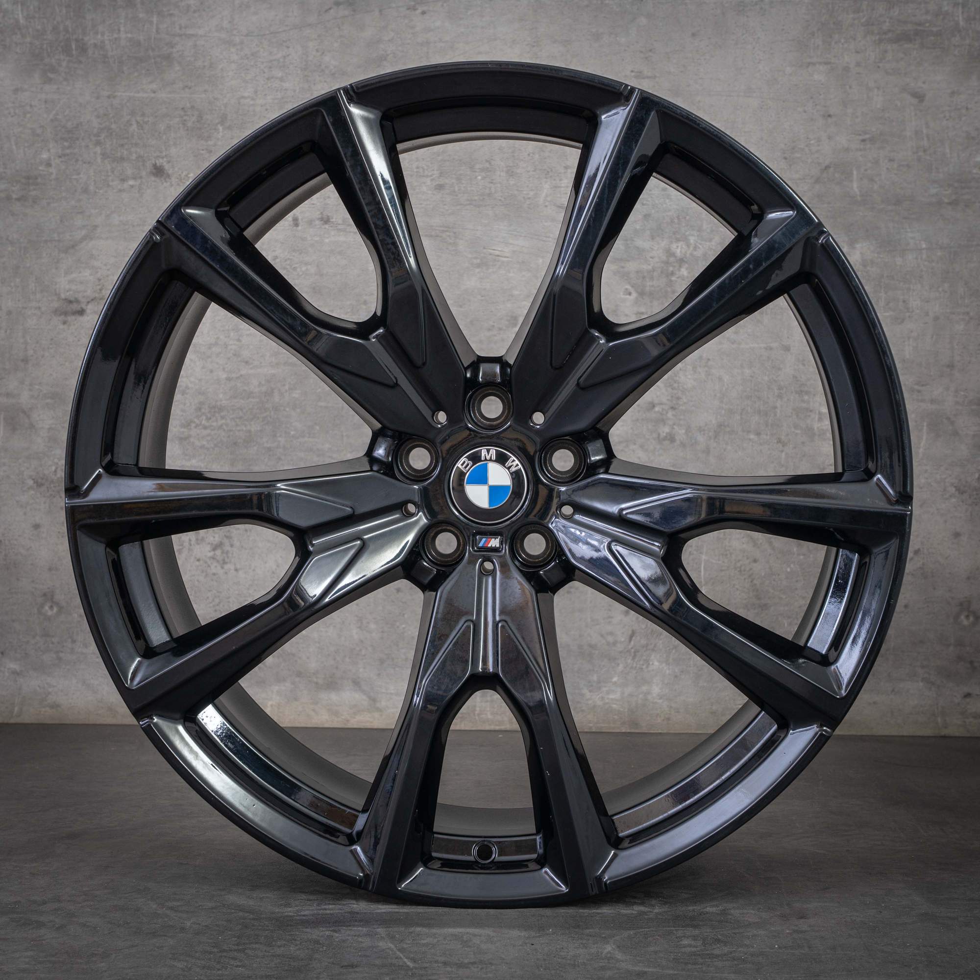 Originale BMW X7 fælge 22 tommer G07 Styling 755 M 5A269F7 5A269F8 jetsort