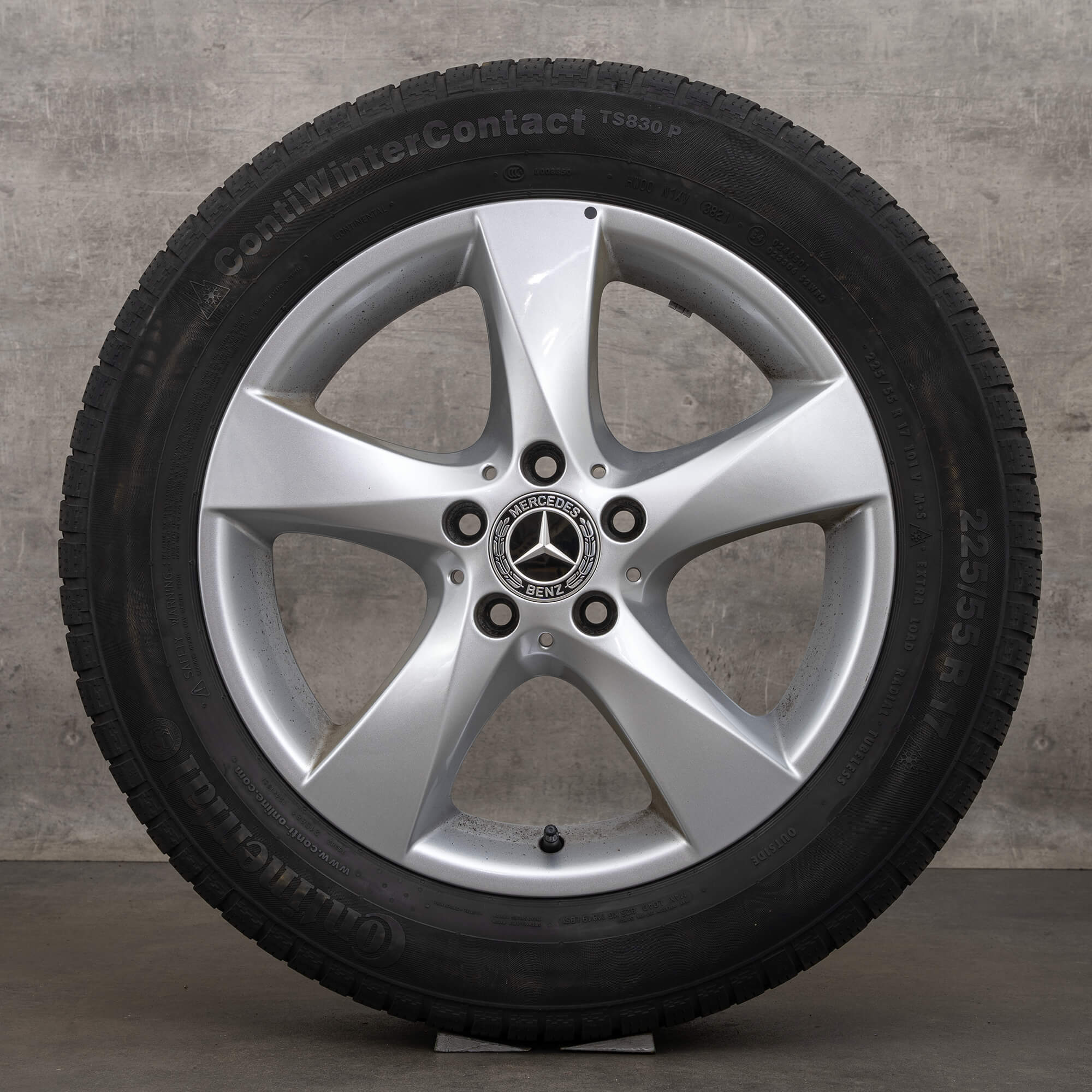 Oryginał Mercedes Benz Vito Viano Klasa V koła zimowe 17 cali W447 felgi A4474012200 srebrne