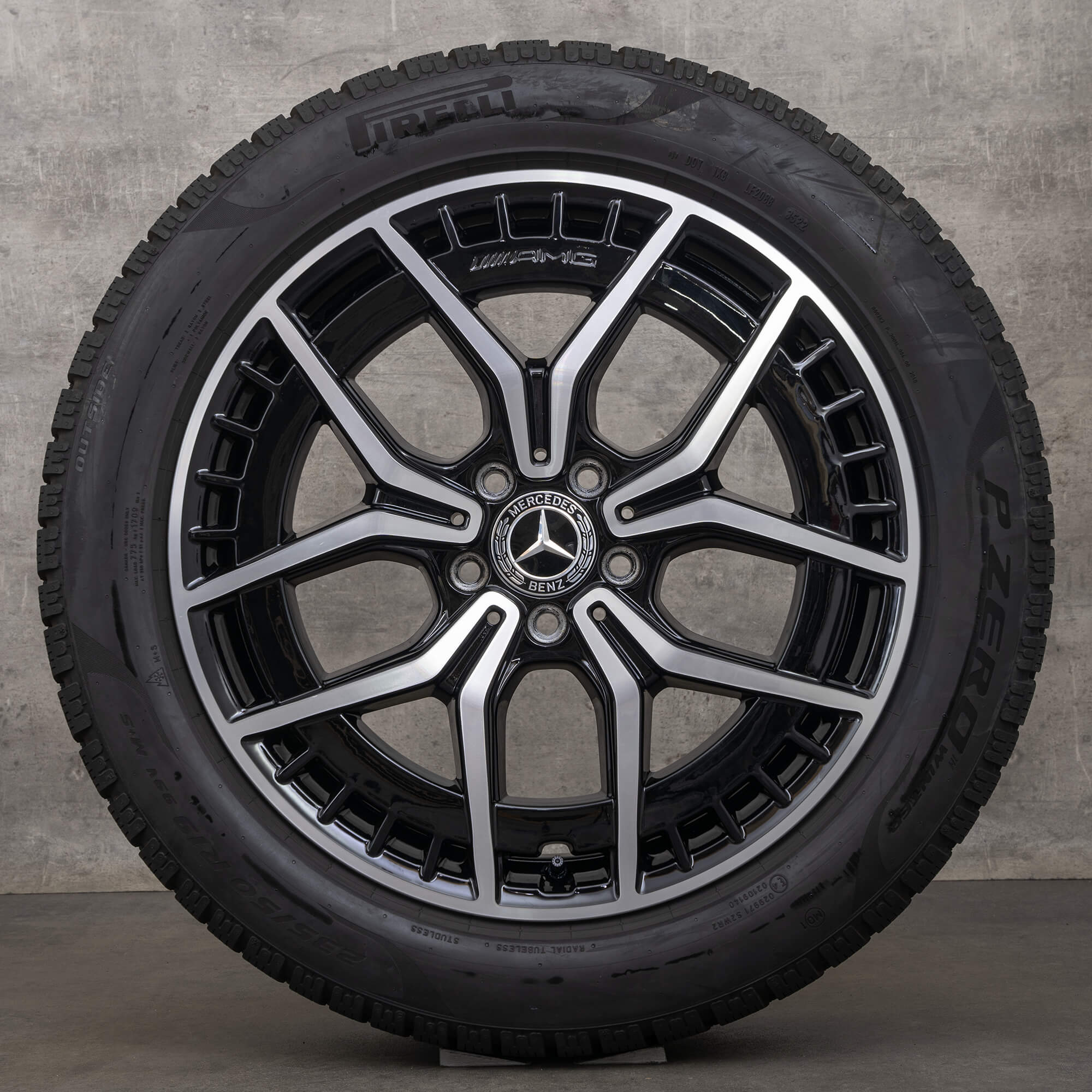 Oryginalał Mercedes Benz EQA EQB AMG koła zimowe 19 cali H243 X243 Felgi A2434010500 czarne Polerowane