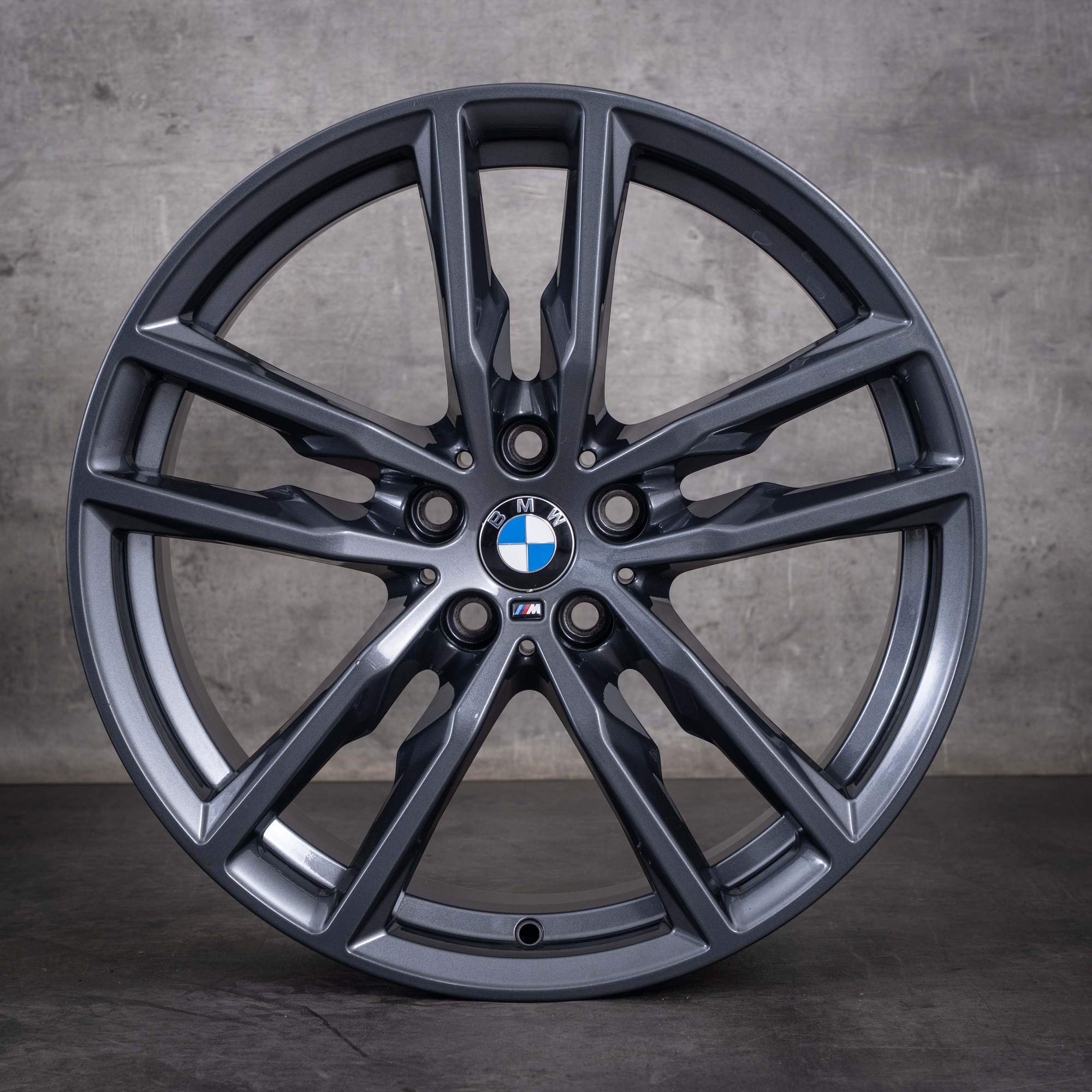 Orijinal BMW X3 X4 19 inç G01 G02 Jantlar Styling 698 M 8093921 gece mavisi parlak