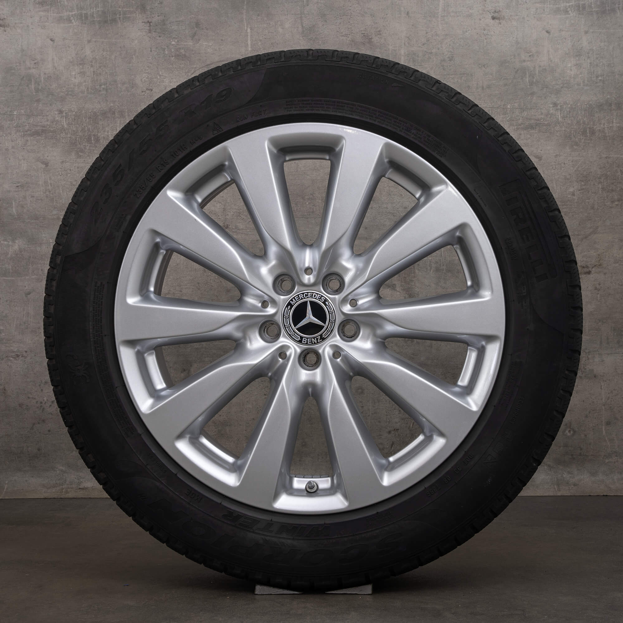 Alkuperäiset Mercedes Benz GLC & 43 talvirenkaat 19 tuuman X253 C253 vanteet A2534010900 hopea