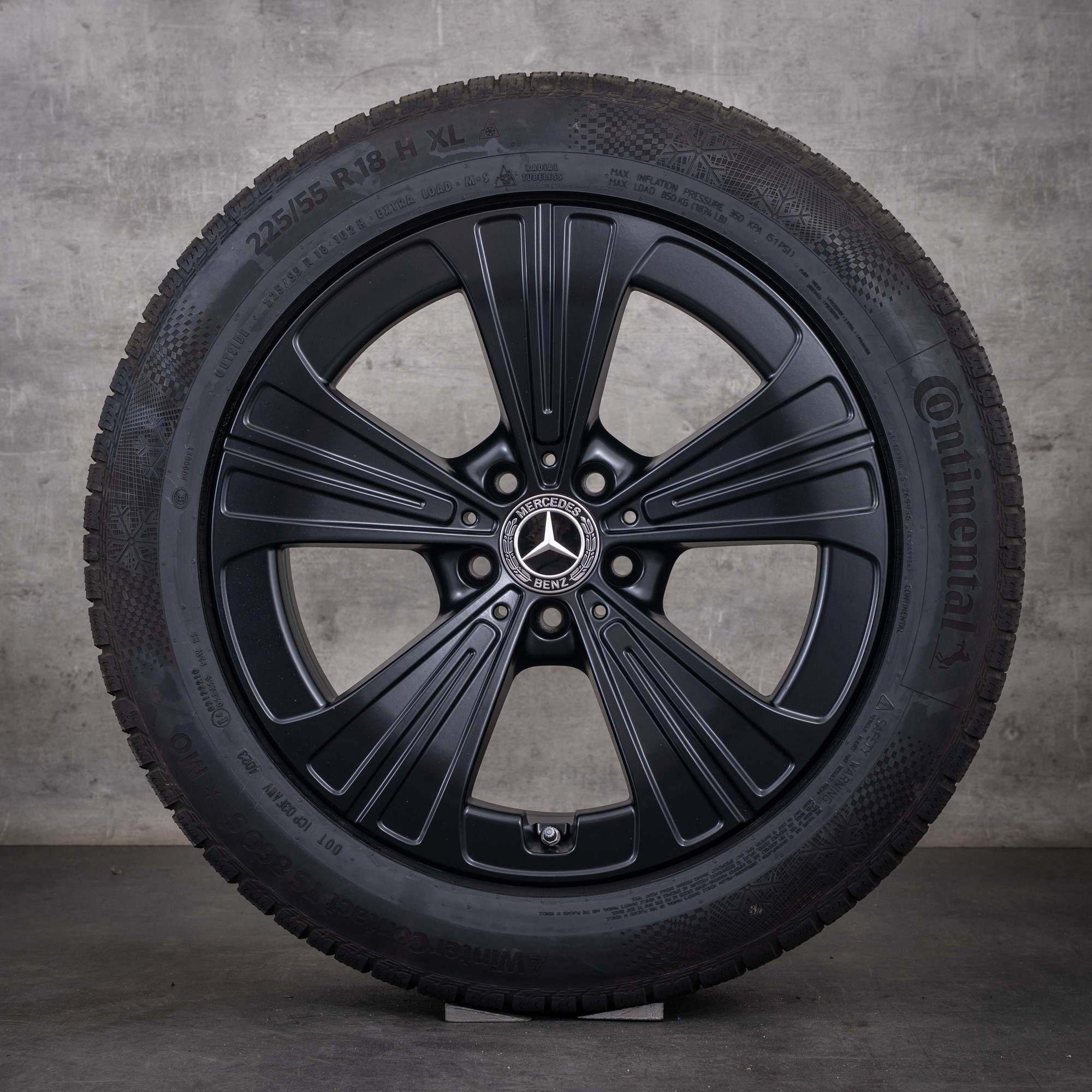 Original Mercedes Benz E-Klasse Winterräder 18 Zoll W214 S214 Felgen A2144012200 schwarz matt