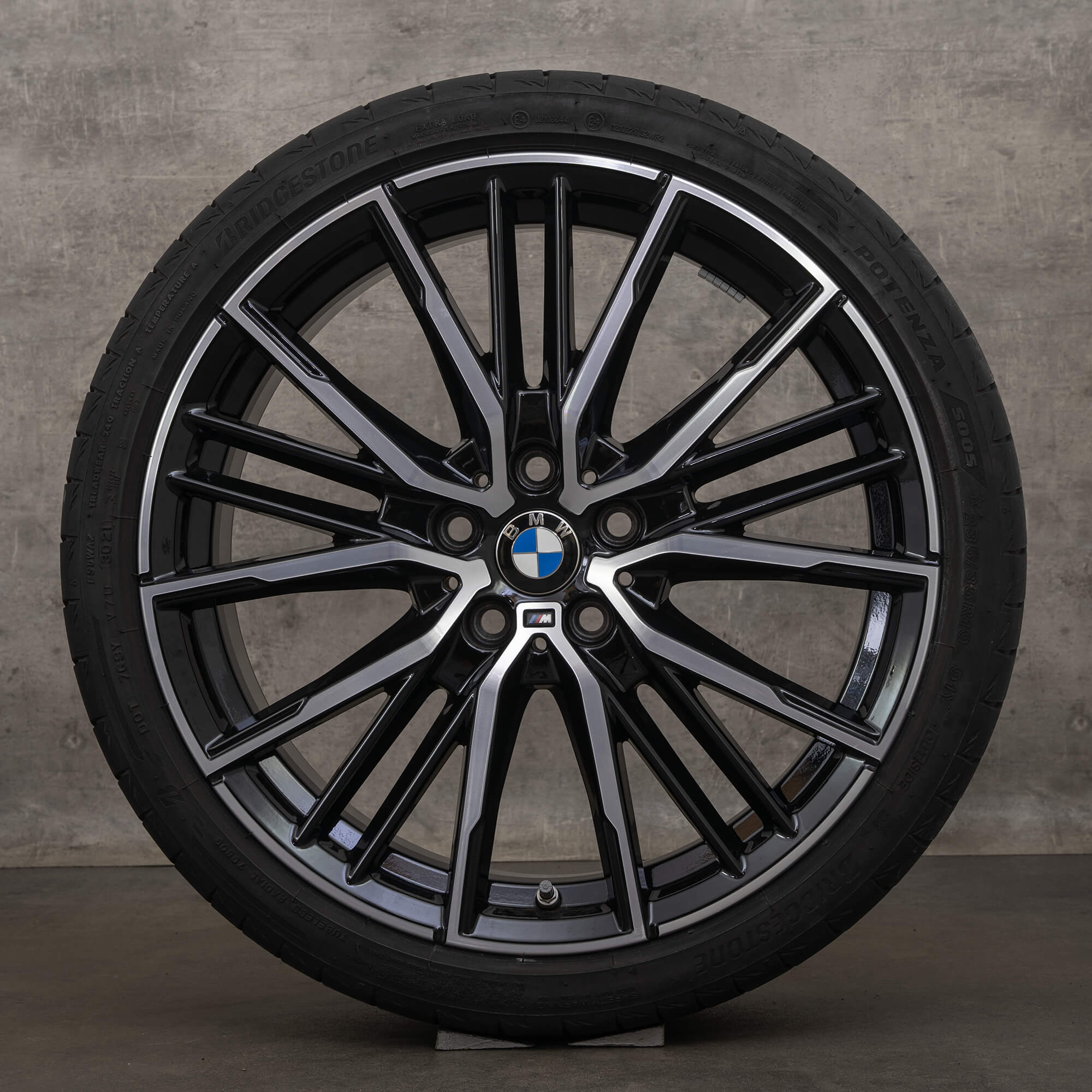 Original BMW 1er 2er Felgen 19 Zoll F40 F44 Gran Coupe Sommerräder Styling 552 M 8092356 schwarz glanzgedreht