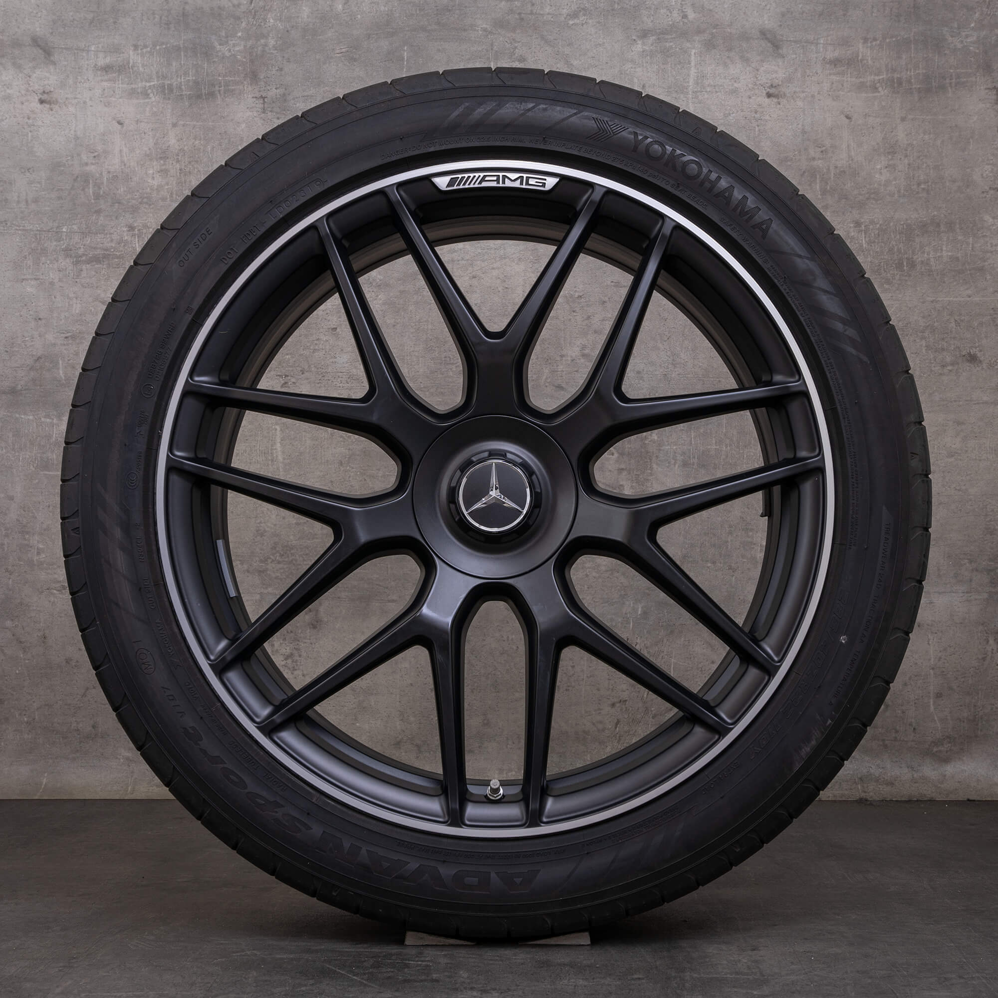 Orijinal Mercedes Benz GLE 53 63 AMG 4Matic+ jantlar 22 inç X167 C167 Hibrit yaz jant lastik A1674014400 A1674014500 siyah mat parlak tornalanmış