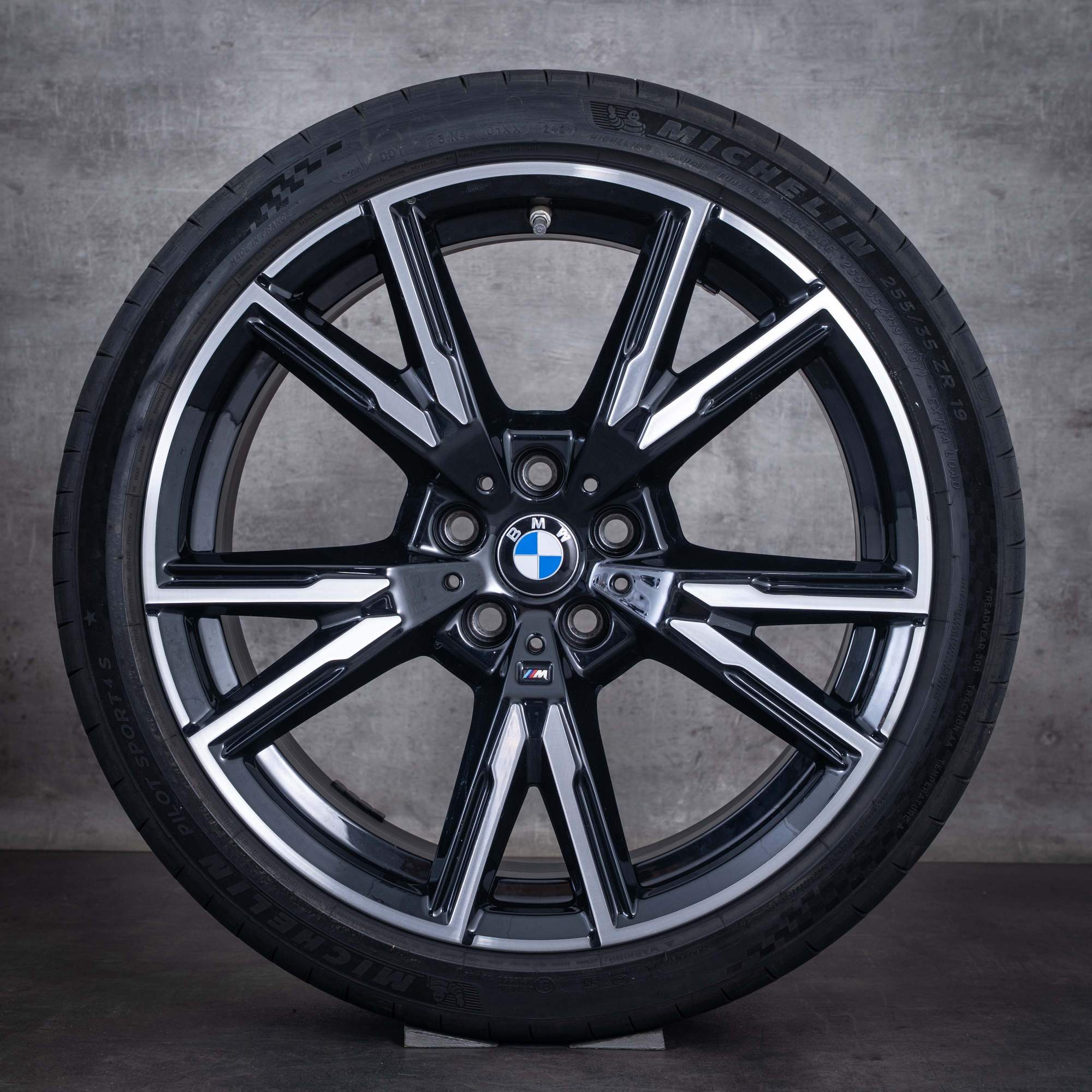 Original BMW 2er Felgen 19 Zoll G42 Coupe Sommerräder Styling 893 M 1543823 1543824 jet black uni front glanzgedreht