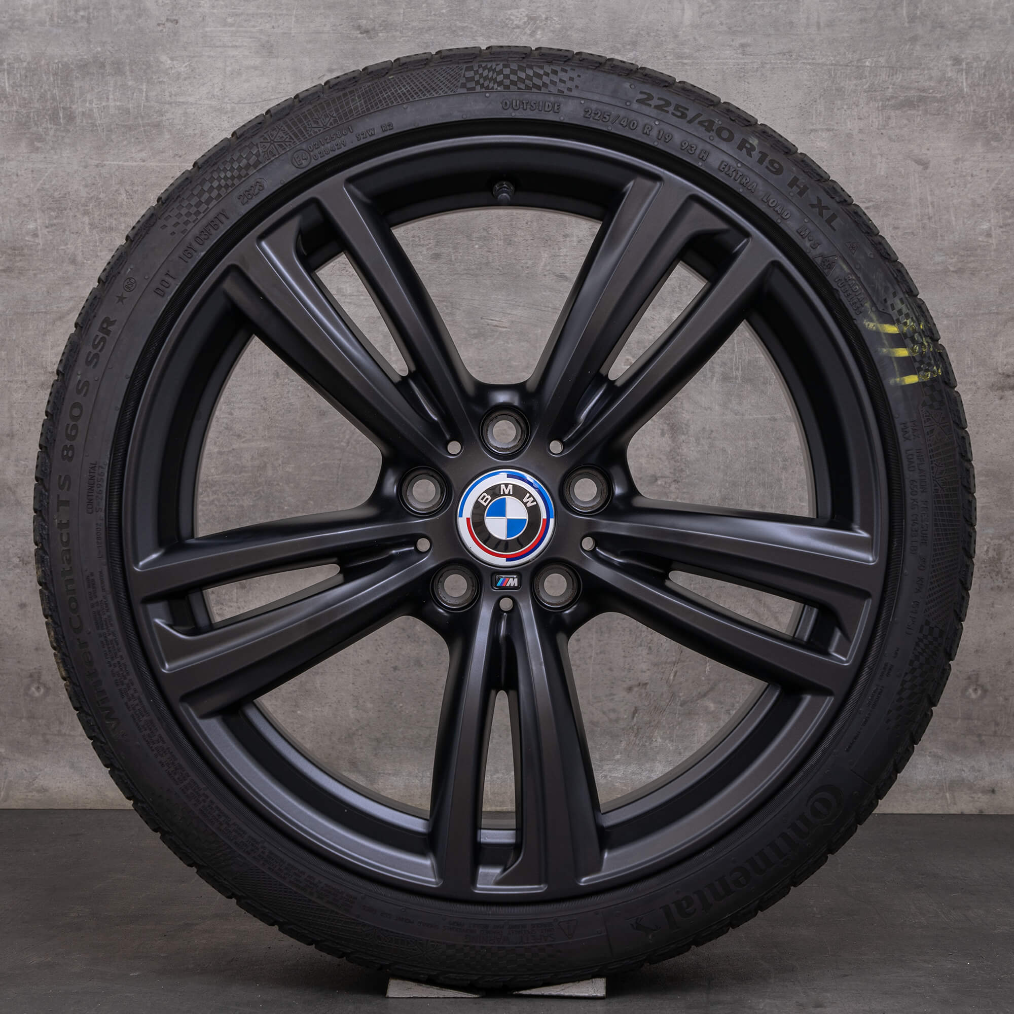 OEM BMW 3 series 4 rims 19 inch F30 F31 F32 F33 F36 Gran Coupe summer wheels styling 442 M 7852493 7852494 black matt