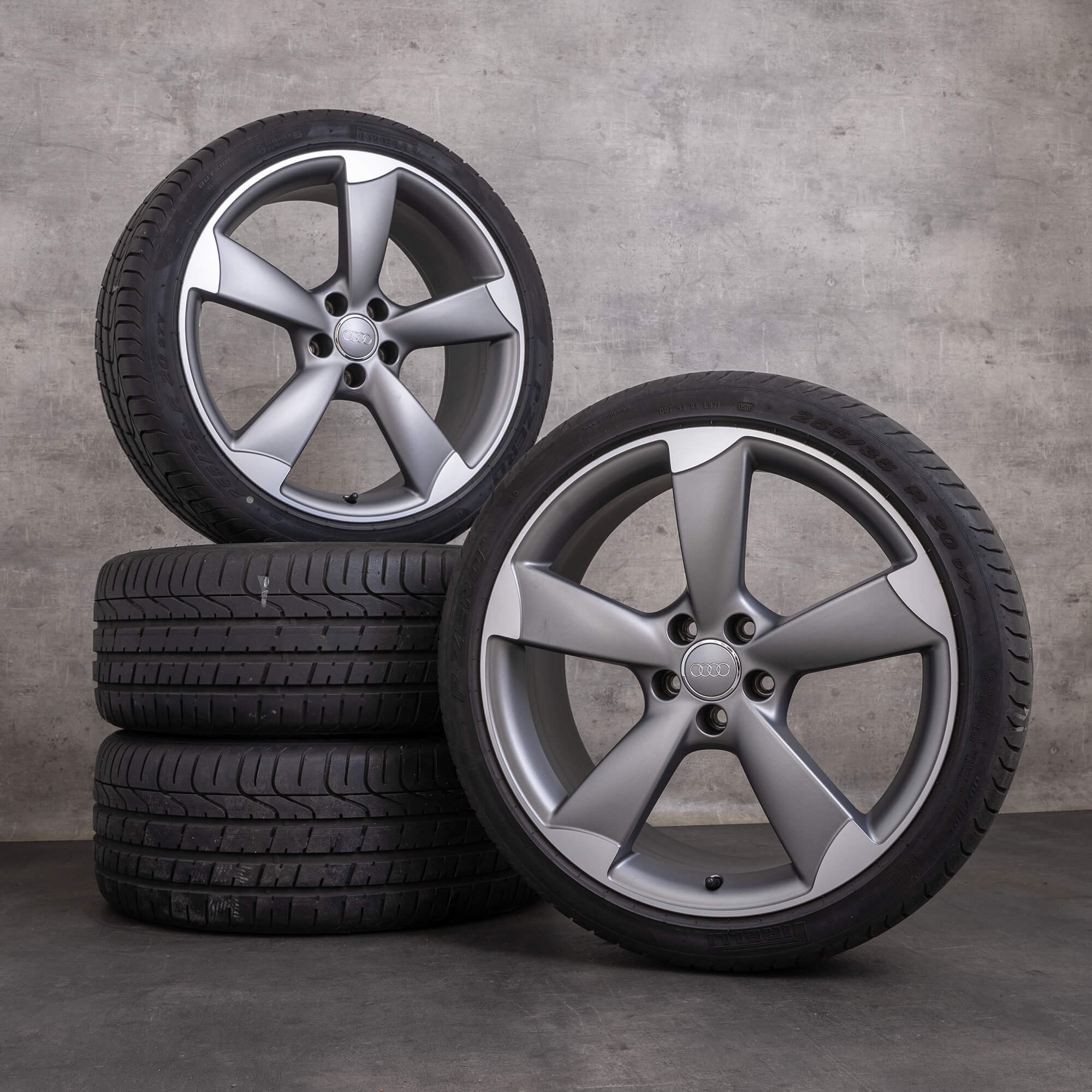 Llantas originales Audi Q3 RSQ3 20 pulgadas 8U ruedas de verano Rotor 8U0601025K titan mate brillante torneado