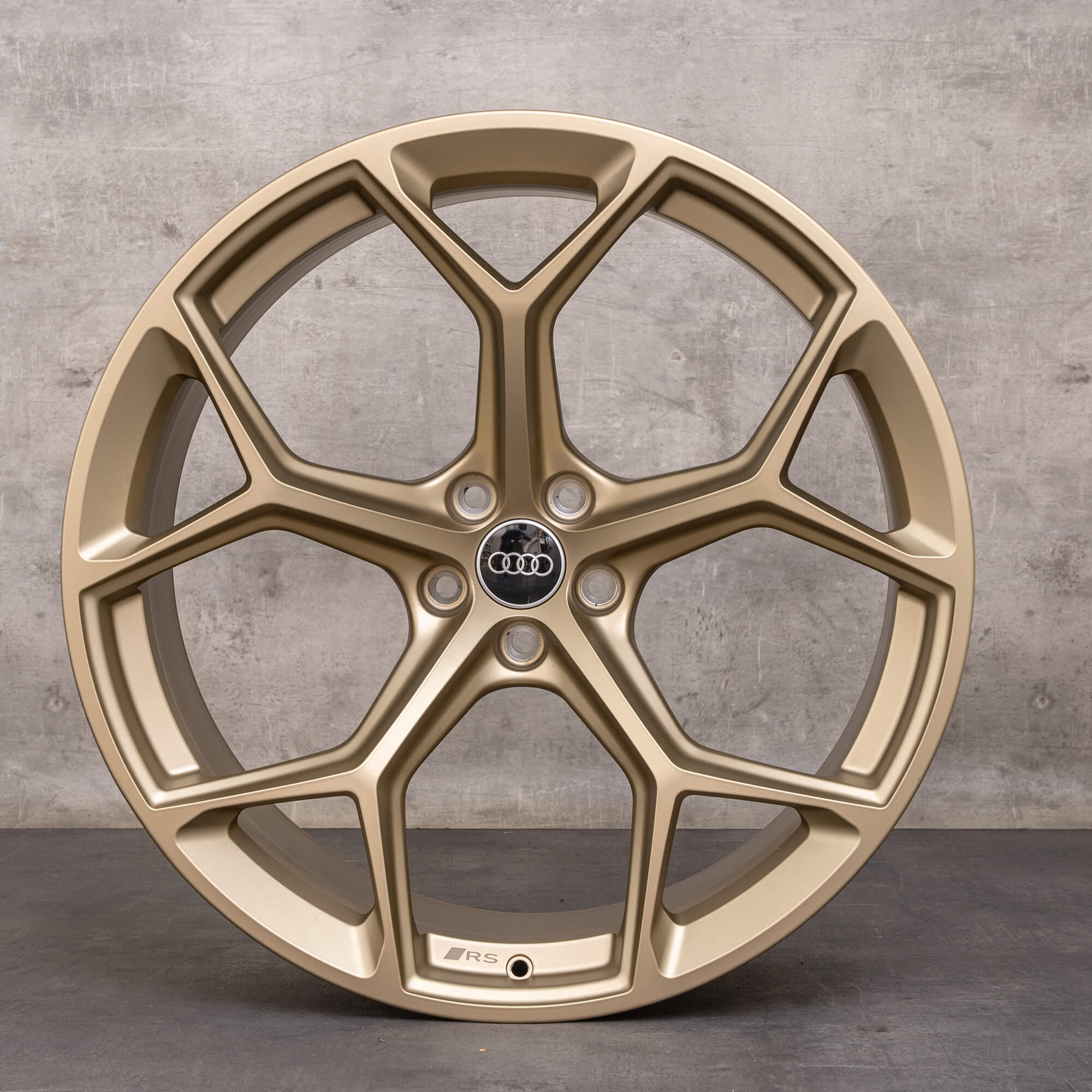 Originele Audi RS6 RS7 wielen 22 inch 4K C8 4K0601025BM Performance honingraat design neodymium goud